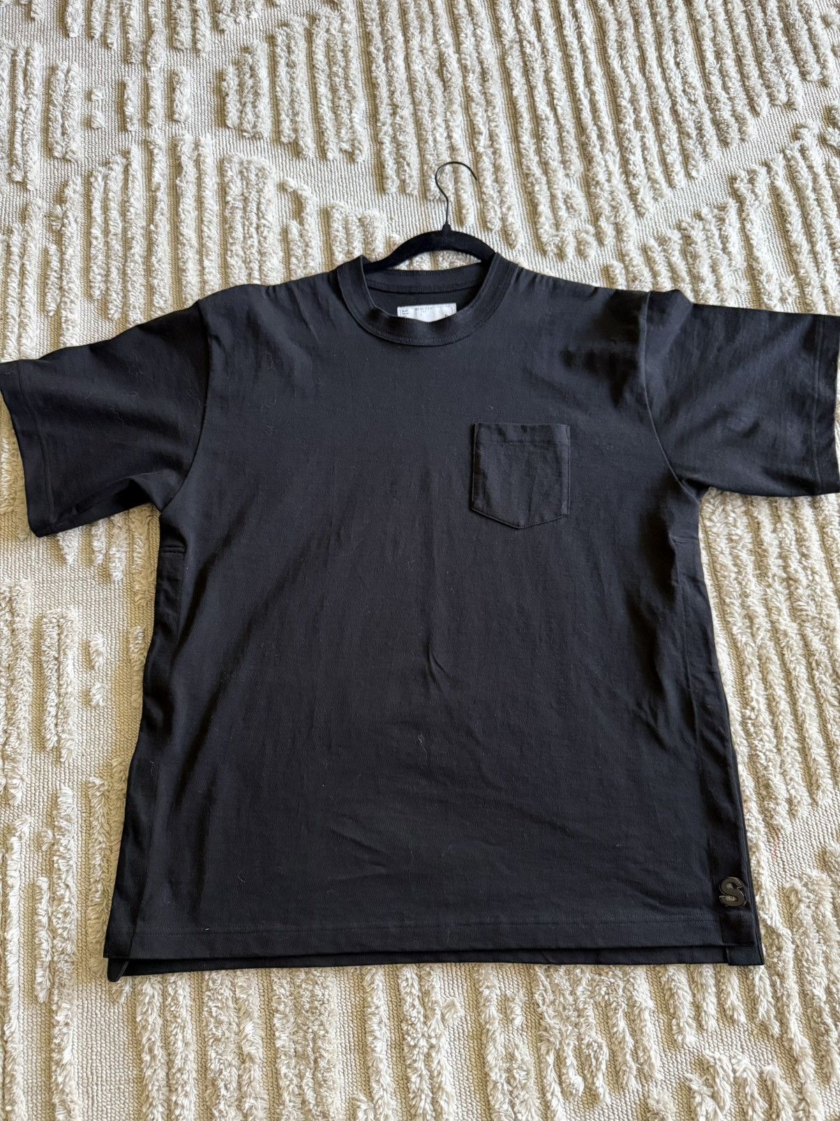Sacai Sacai Mens Black T-Shirt Size (2) Size US M / EU 48-50 / 2 - 1 Thumbnail
