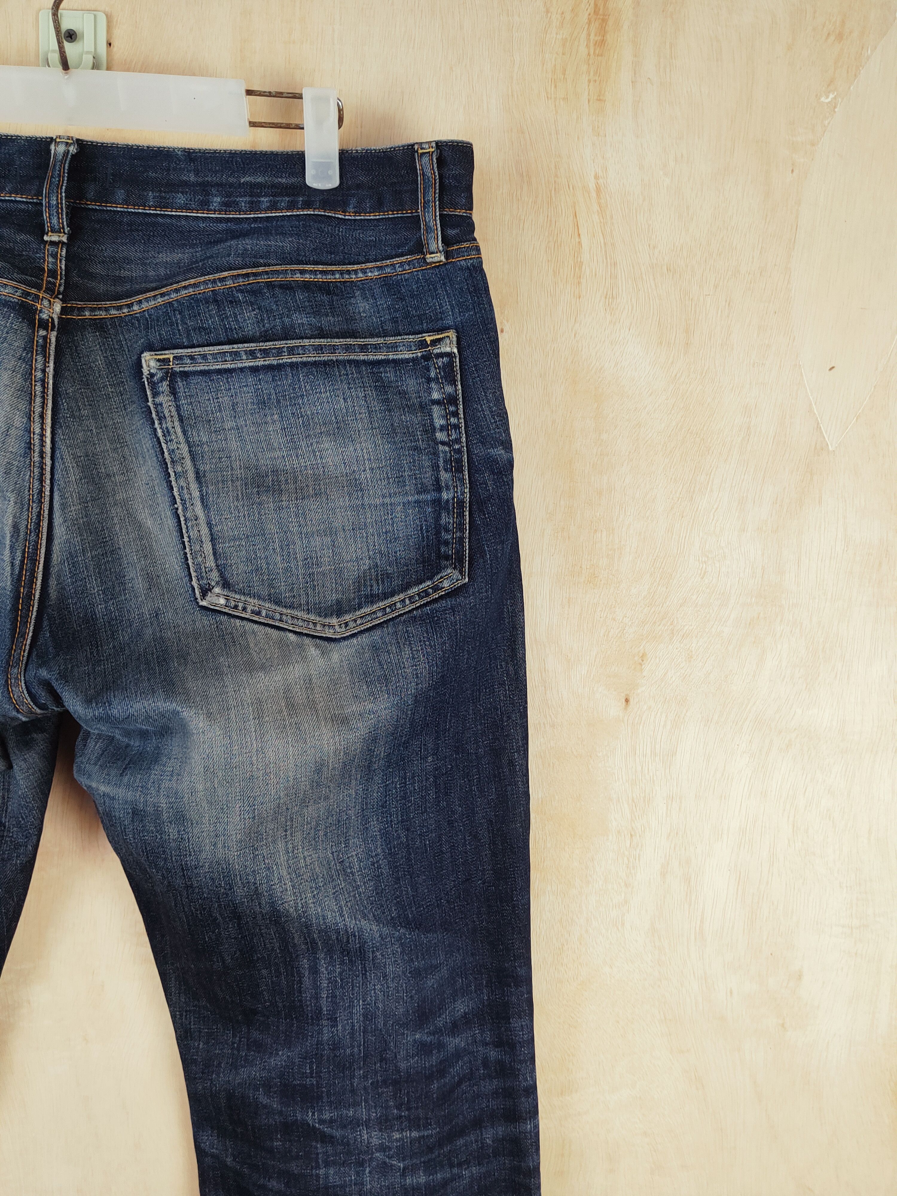 Japanese Brand Uniqlo Dark Blue Distressed Ripped Jeans #S2669 Size US 36 / EU 52 - 10 Thumbnail