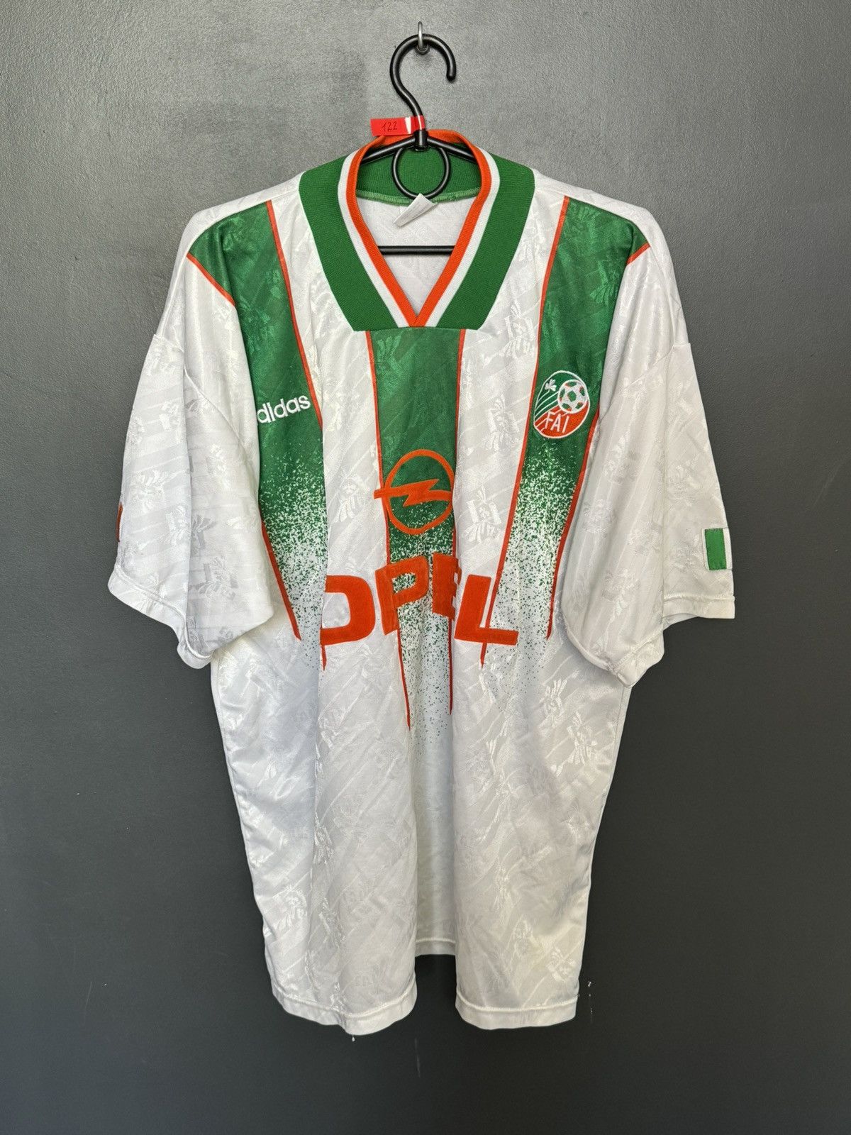 Adidas Republic Of Ireland 1994 Away Football Jersey T-Shirt Size US L / EU 52-54 / 3 - 1 Thumbnail