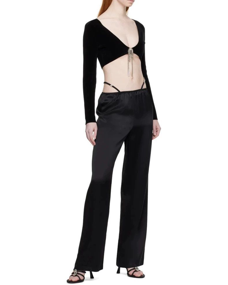 Alexander Wang Alexander Wang Silk Pants with Crystal Buckle- Size 26" / US 2 / IT 38 - 6 Thumbnail