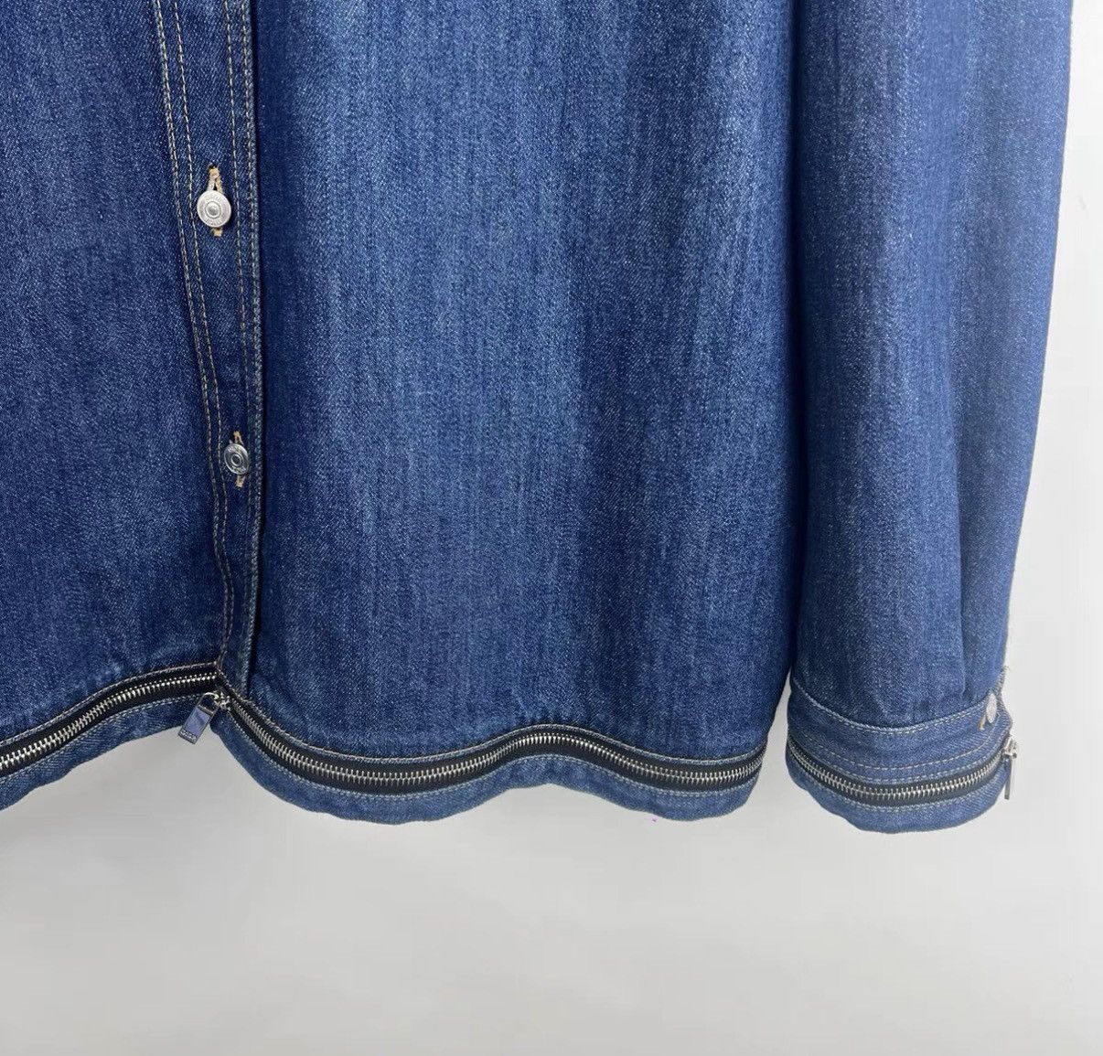 Dior Dior Zip Detail Logo Embroidered Denim Jacket K12 Size L / US 10 / IT 46 - 5 Thumbnail