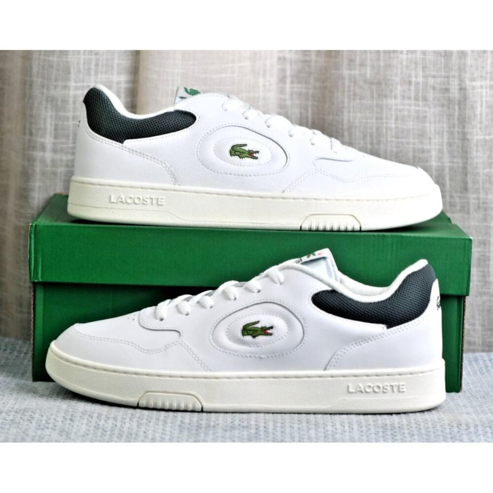 Lacoste LaCoste Lineset 223 Leather | White/Dark Green Size US 11 / EU 44 - 5 Thumbnail