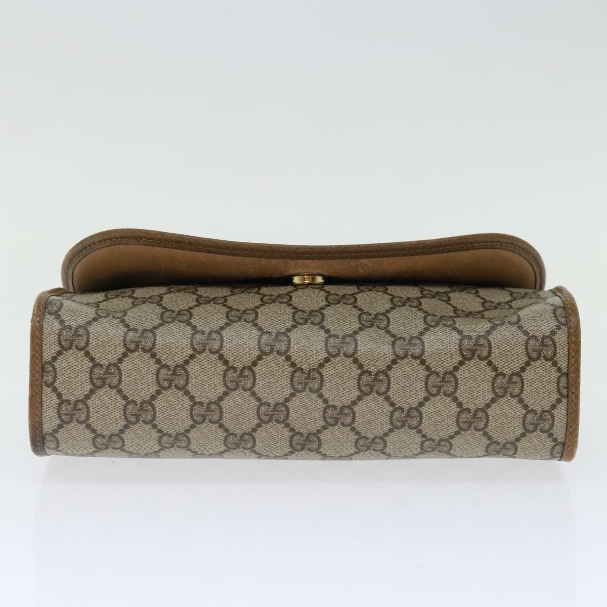 Gucci GUCCI GG Supreme Web Sherry Line Clutch Bag Beige Green 89 Size ONE SIZE - 6 Thumbnail