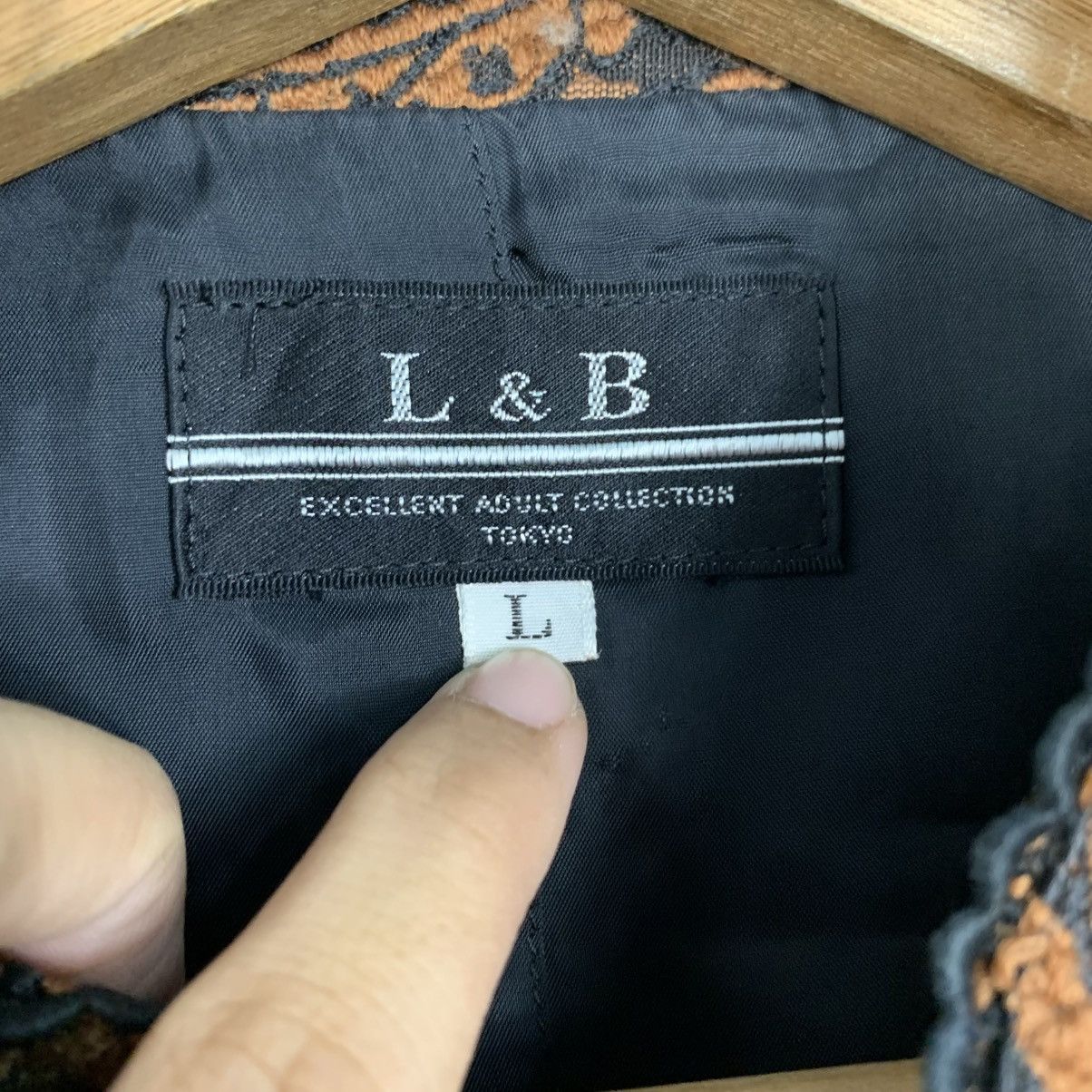 Japanese Brand L & B Abstract Design Women Jacket Size L / US 10 / IT 46 - 14 Thumbnail