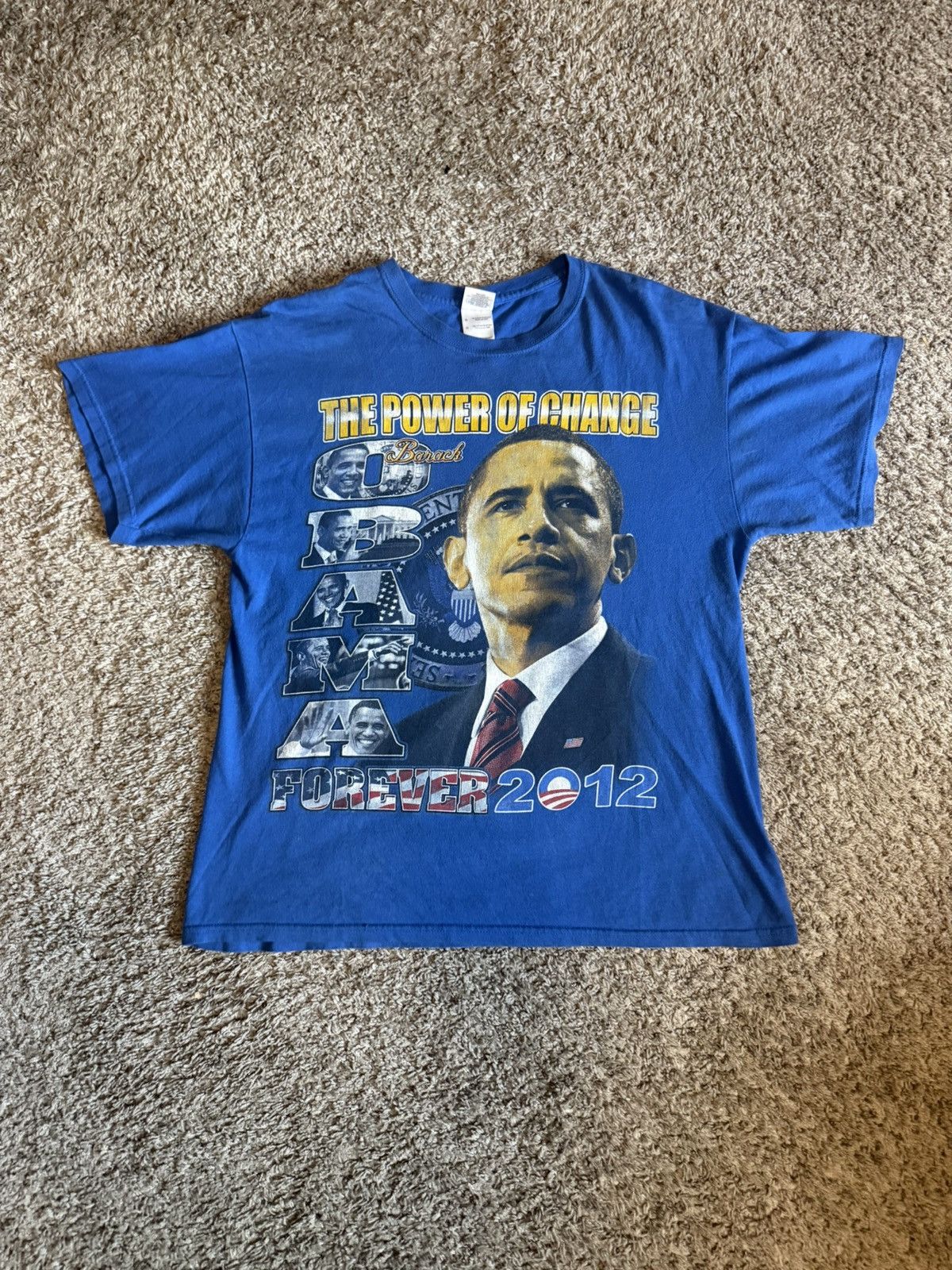 Vintage Vintage 2000s Obama rap tee style shirt Size US L / EU 52-54 / 3 - 1 Thumbnail