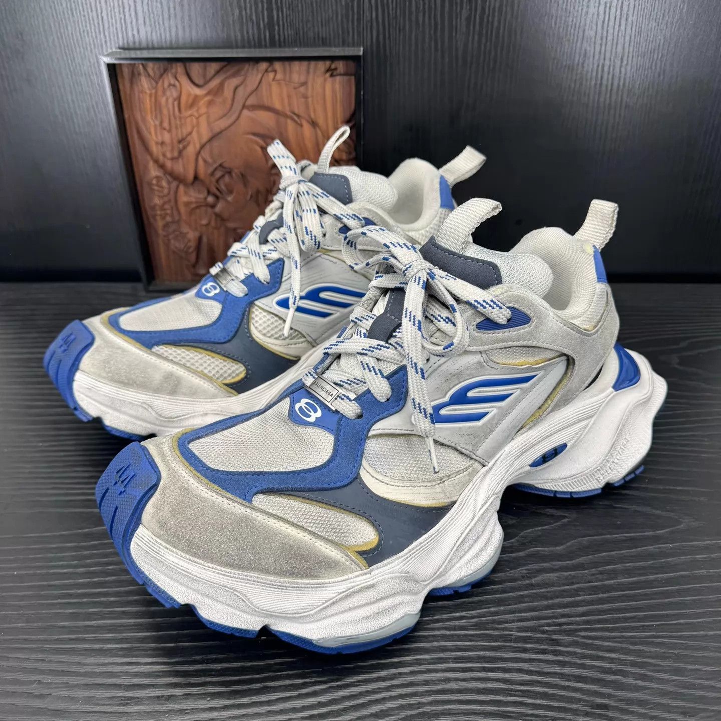 Balenciaga Balenciaga Cargo 44 Gray Blue Like New Size US 11 / EU 44 - 1 Thumbnail