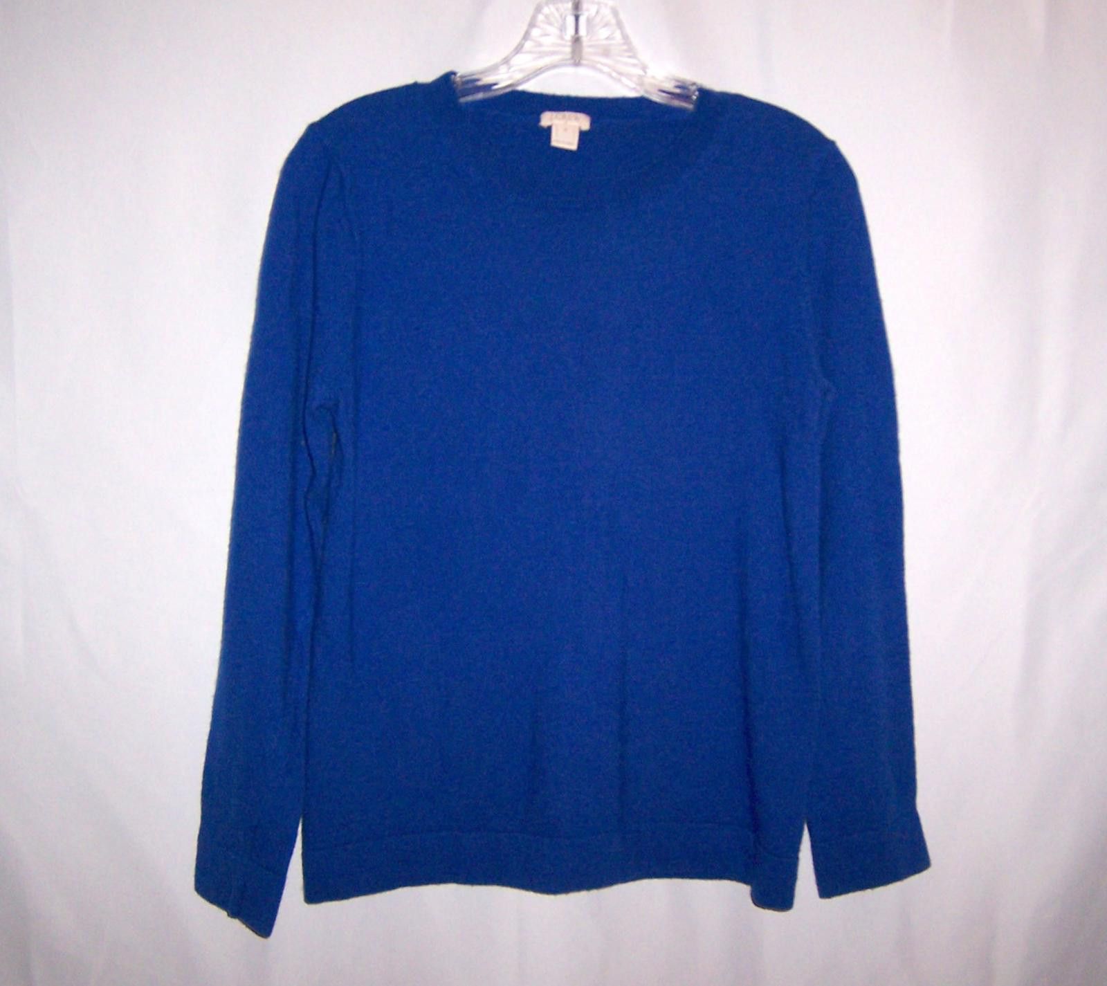 J.Crew J. Crew Wool Blend Women's Crew Neck Sweater Royal Blue - M Size M / US 6-8 / IT 42-44 - 1 Thumbnail