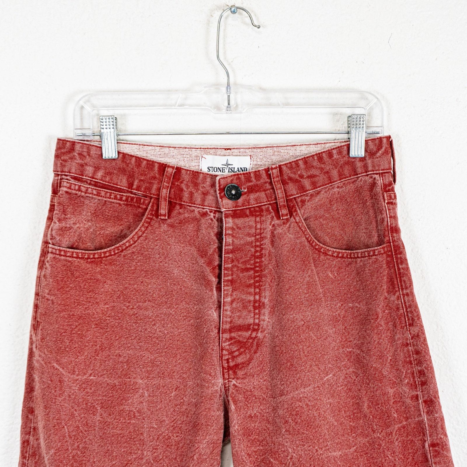 Stone Island Stone Island Men's Type RE Jean Shorts Red size 29W Size US 29 - 5 Thumbnail