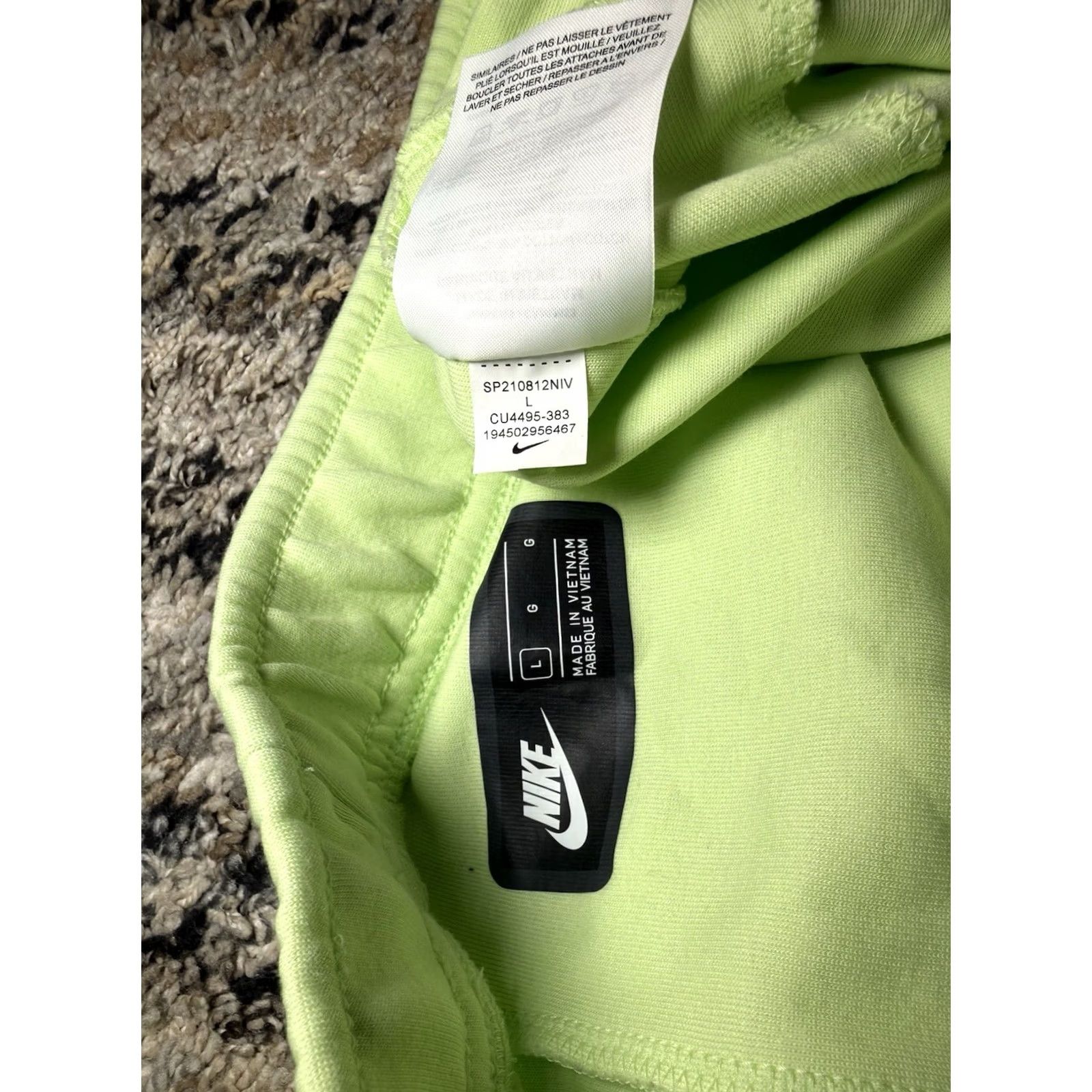 Nike Nike Tech Fleece Joggers L Adult Green Neon Tapered CU4495-383 Sweatpants Mens Regular Fit Size US 33 - 4 Thumbnail
