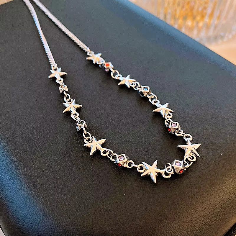 Jewelry Square Diamond Star Necklace Size ONE SIZE - 2 Thumbnail