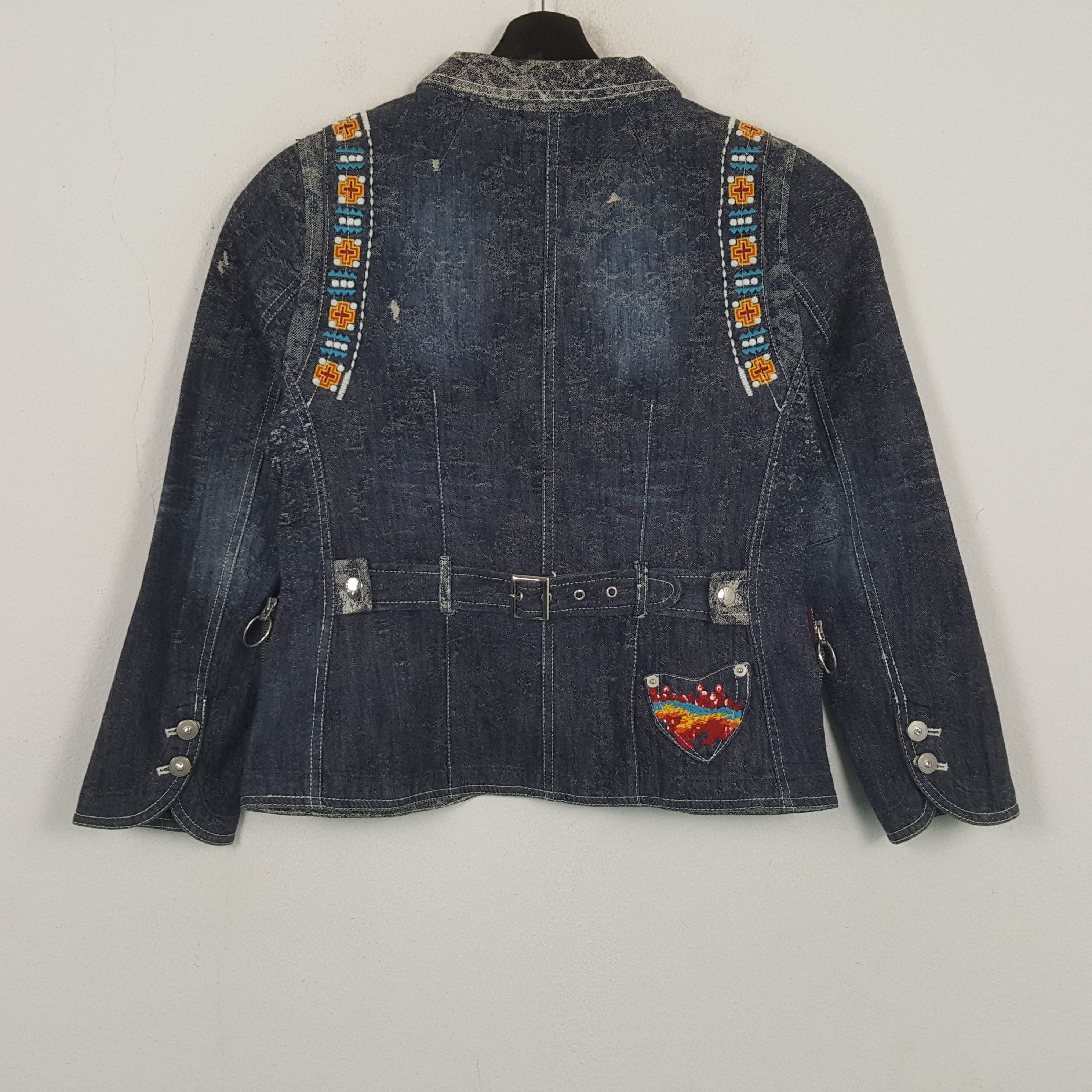 Designer GKITALIYA Fashion Design Style Jacket C296N9 Size XS / US 0-2 / IT 36-38 - 3 Thumbnail