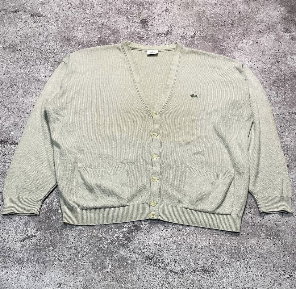 Lacoste × Vintage Lacoste Vintage Cardigan Sweater Size US XL / EU 56 / 4 - 1 Thumbnail