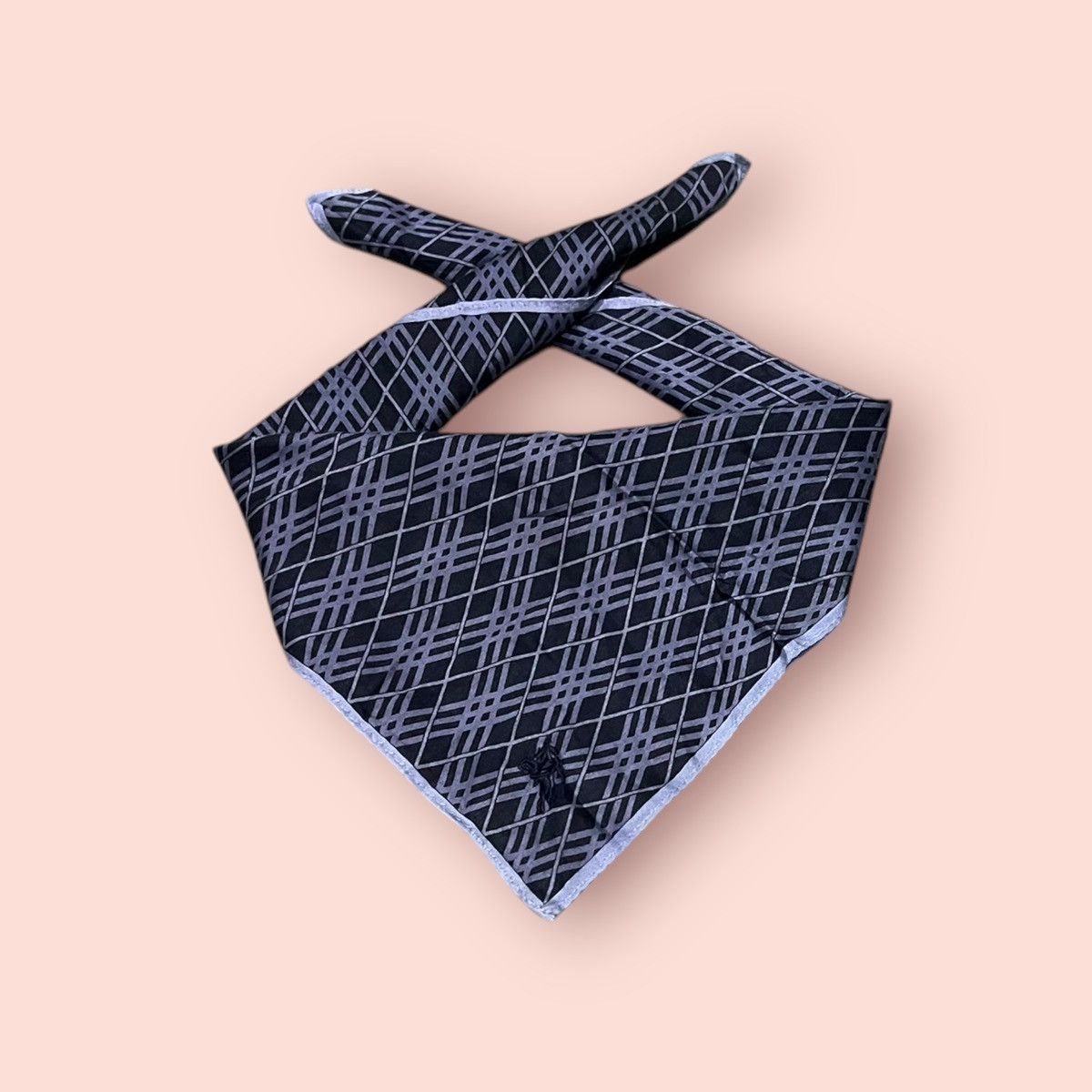 Burberry × Designer × Vintage VTG BURBERRY COTTON SILK HANDKERCHIEF/POCKETSQUARE/BANDANA Size ONE SIZE - 1 Thumbnail