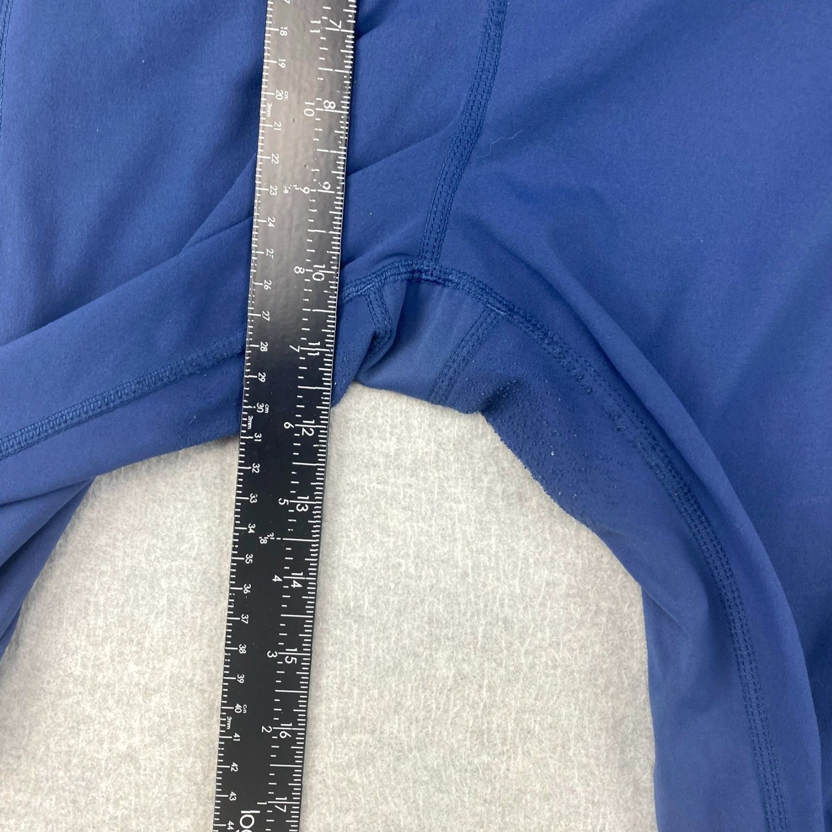Vintage Members Mark Leggings Womens XL Blue 7/8 Pull On Stretch Nylon Active Pockets Size 40" / US 18 - 4 Thumbnail