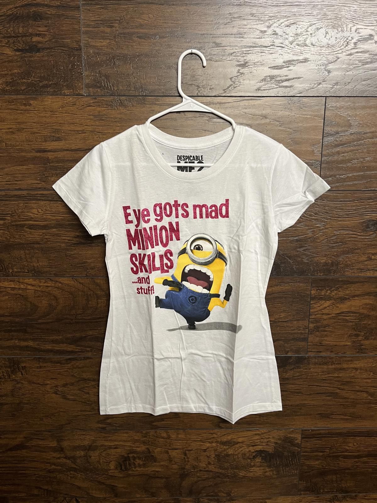 Designer Despicable Me 2 Movie Promo T-shirt Cyclops Junior Tee Size L / US 10 / IT 46 - 1 Thumbnail