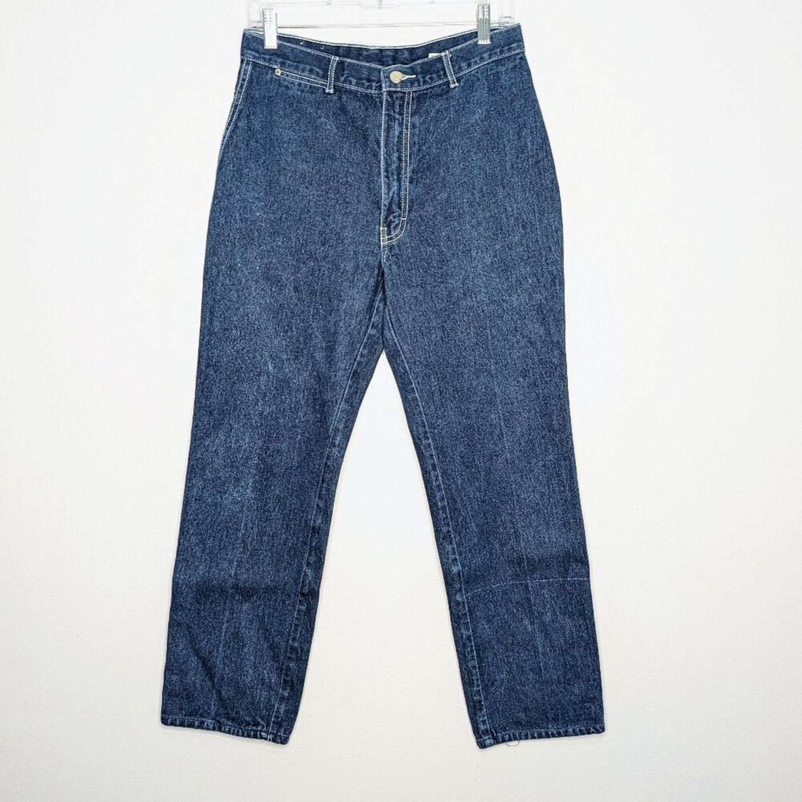 Vintage Vintage Gitano 70s High Waist Jeans White Contrast Stitching Size 32" / US 10 / IT 46 - 2 Thumbnail