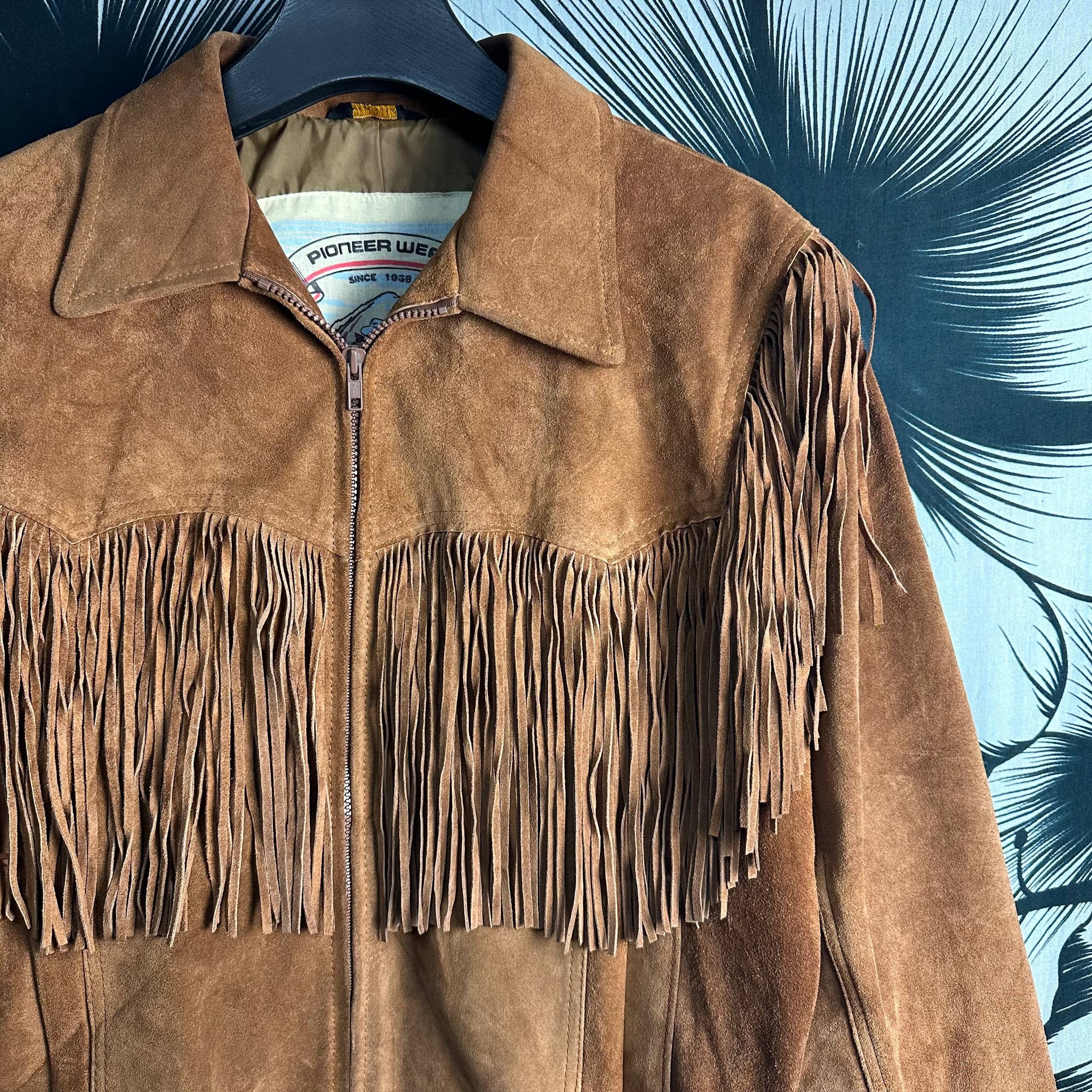 Vintage *RARE* Vintage Pioneer Wear Cowhide Leather Jacket Size US XL / EU 56 / 4 - 15 Thumbnail