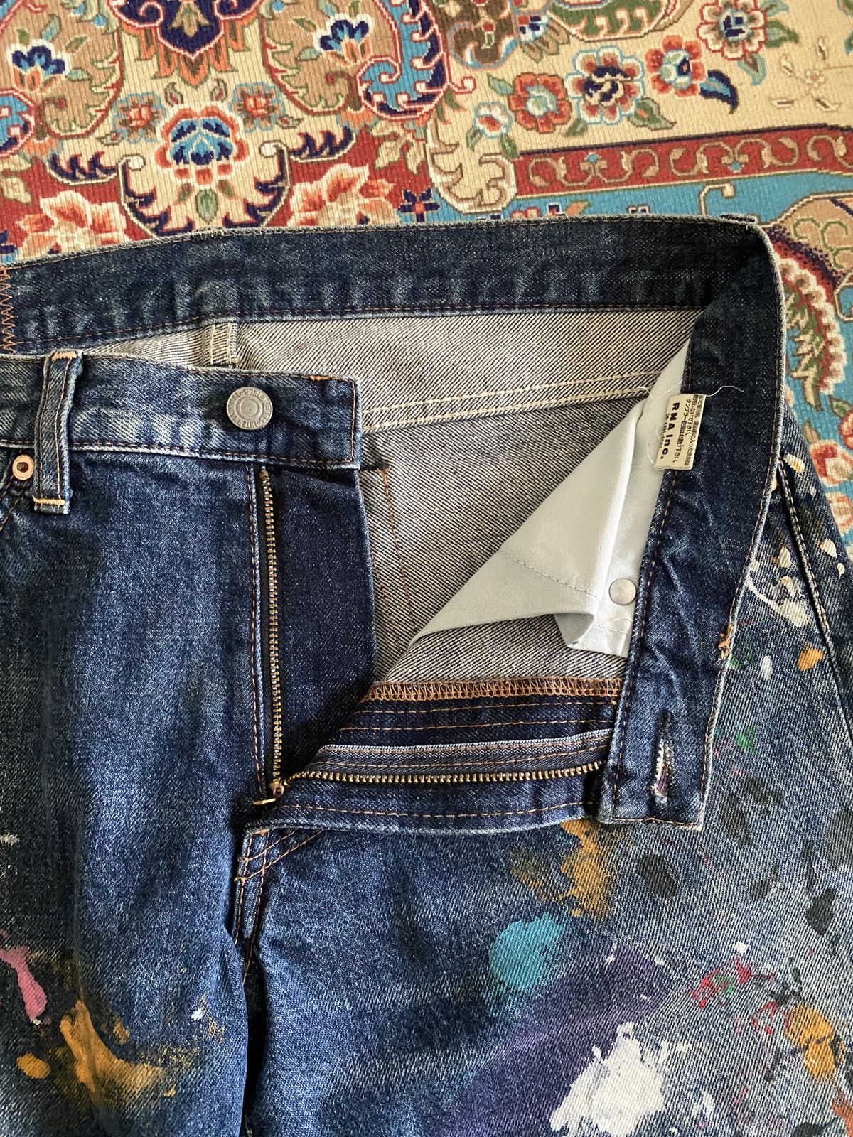 Japanese Brand × Seditionaries Japanese Brand RNA INC Slang Splatter Design Punk Denim Size US 32 / EU 48 - 11 Thumbnail