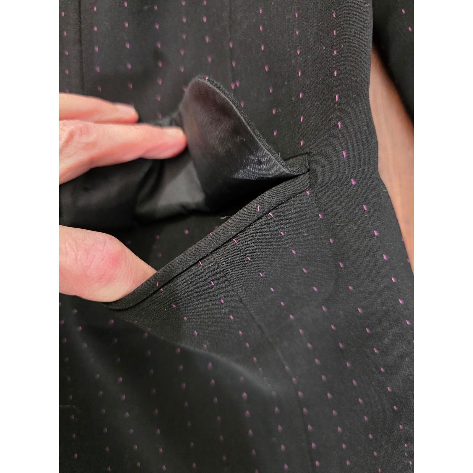 Other Vintage Sag Harbor Women's size 8 Black w Pink Polka Dots Bl Size M / US 6-8 / IT 42-44 - 8 Thumbnail