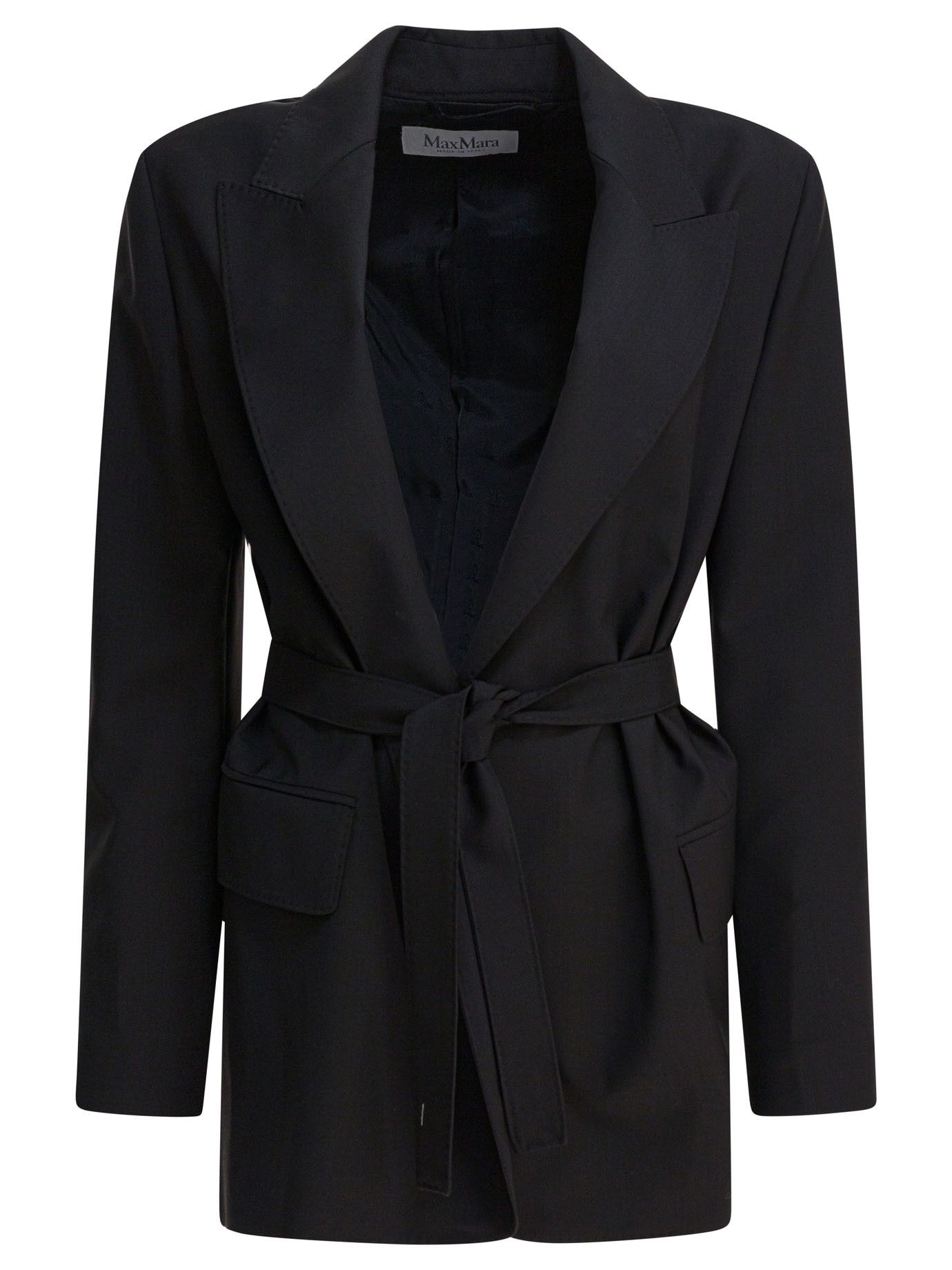 Max Mara Wool Canvas Blazer Size L / US 10 / IT 46 - 1 Thumbnail