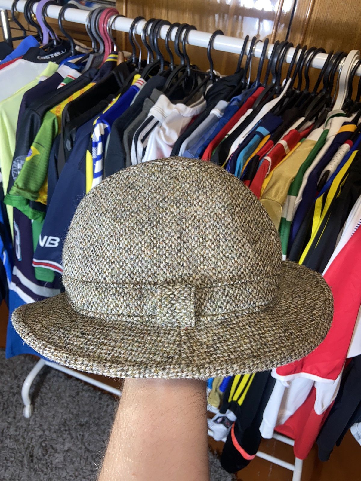 Harris Tweed × Vintage HARRIS TWEED VINTAGE ENGLAND MENS 100% WOOL HAT Size ONE SIZE - 2 Thumbnail