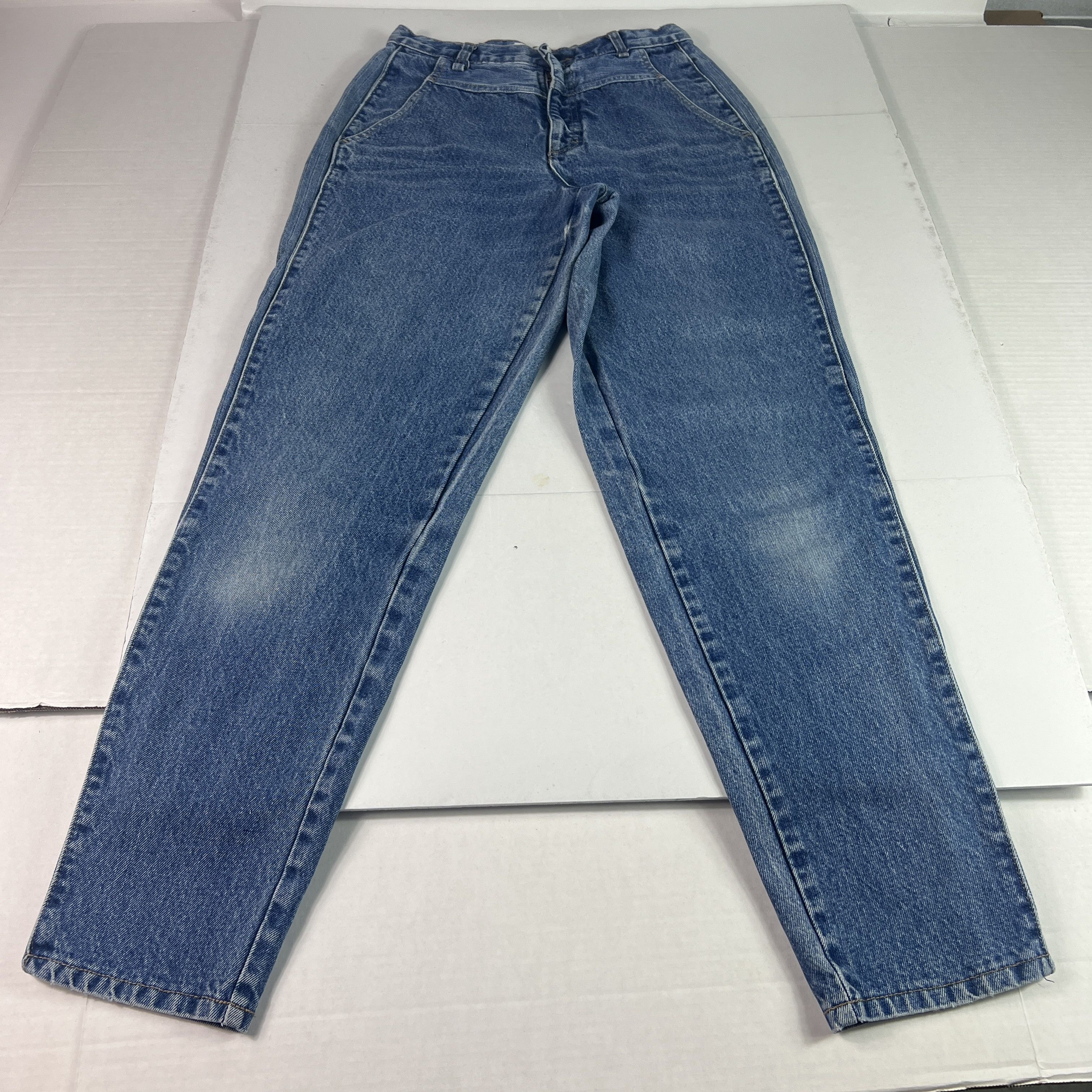 Calvin Klein VTG 80s Calvin Klein Jeans High Rise Tapered Blue Denim Size 28" / US 6 / IT 42 - 1 Thumbnail