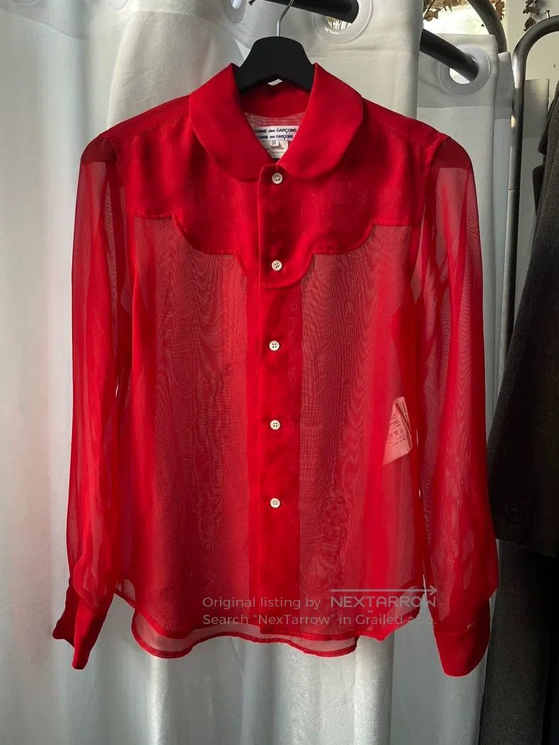 Comme des Garcons Comme Des Garcons Red ladies long-sleeved shirt Size XS / US 0-2 / IT 36-38 - 1 Thumbnail