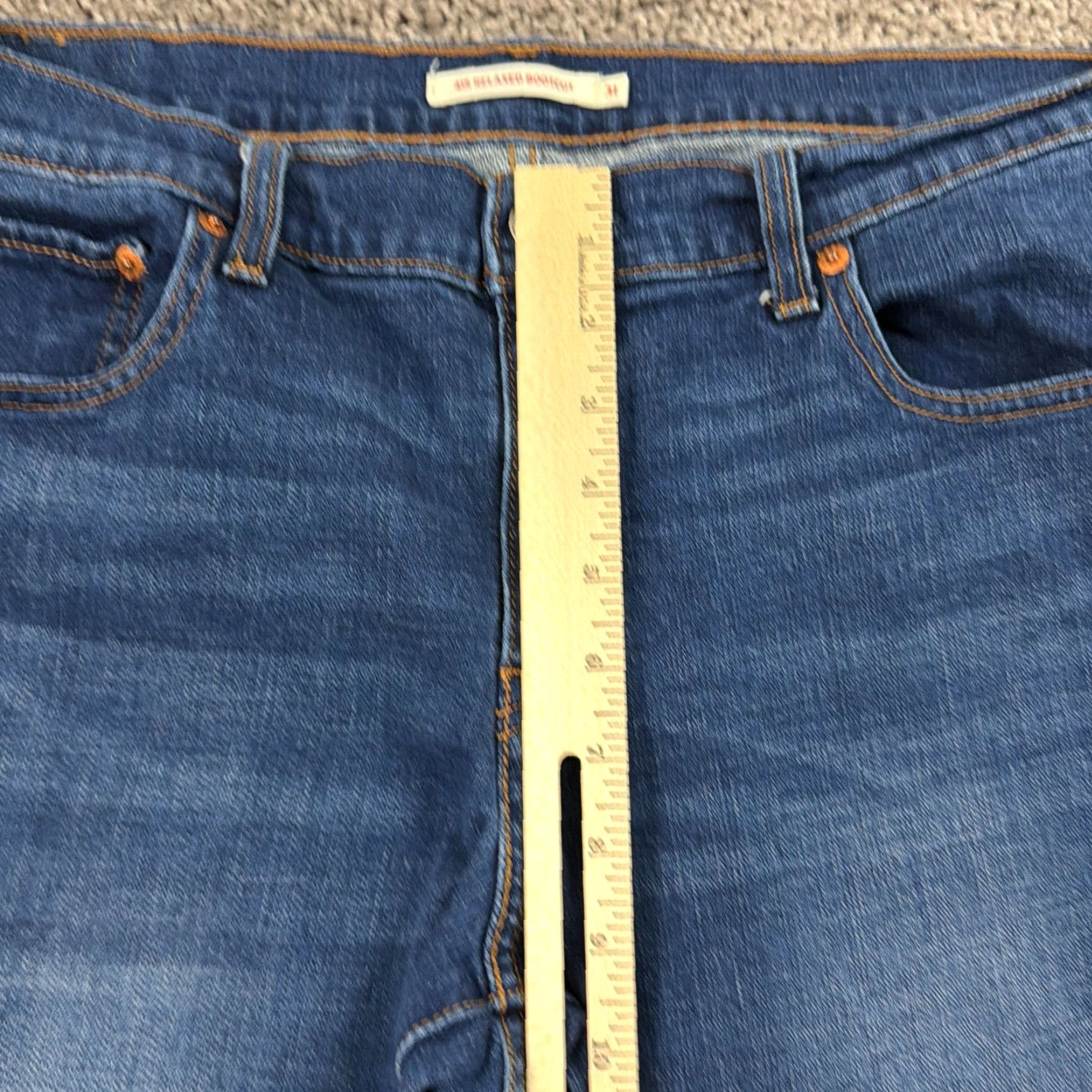 Levi's Levi's Jeans Womens 31 Bootcut Relaxed Fit Dark Wash Denim Stretch 32x31 Size 24" / US 00 / IT 34 - 5 Thumbnail