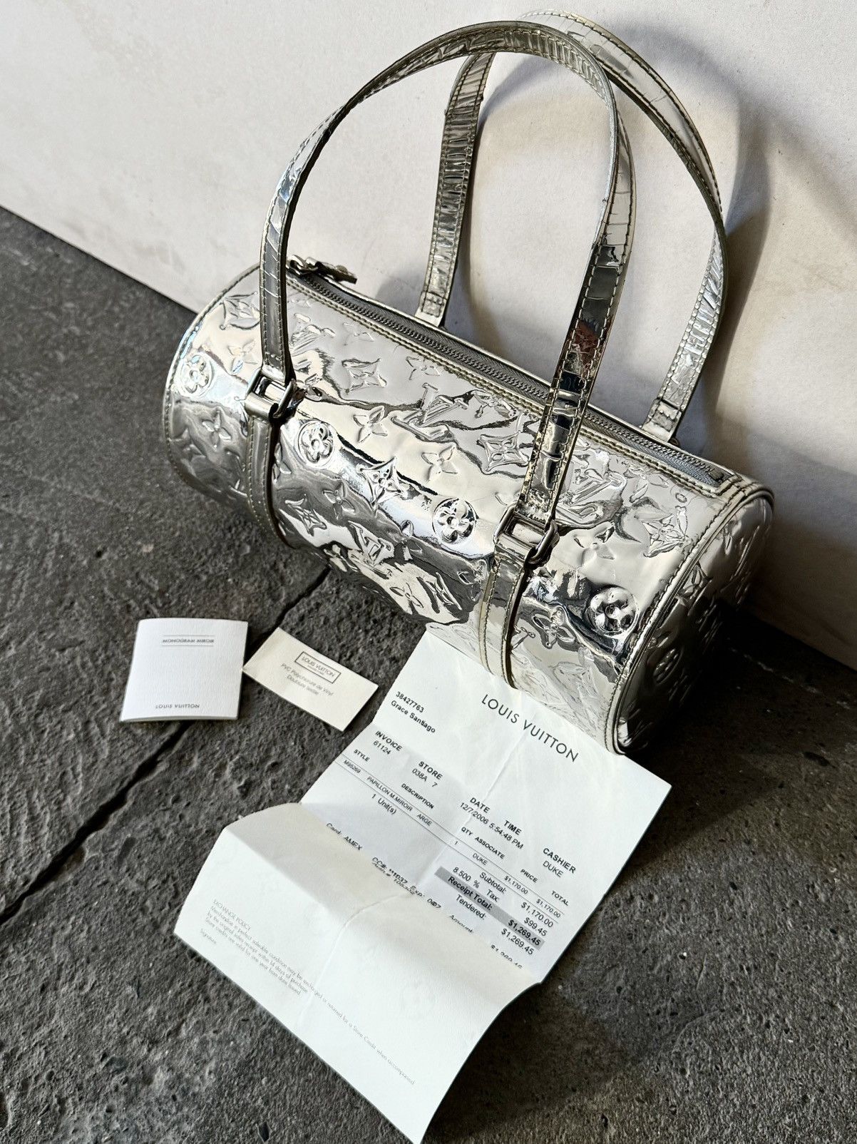Louis Vuitton Louis Vuitton - Marc Jacobs - 2006 - Silver Miroir Papillon Size ONE SIZE - 17 Thumbnail