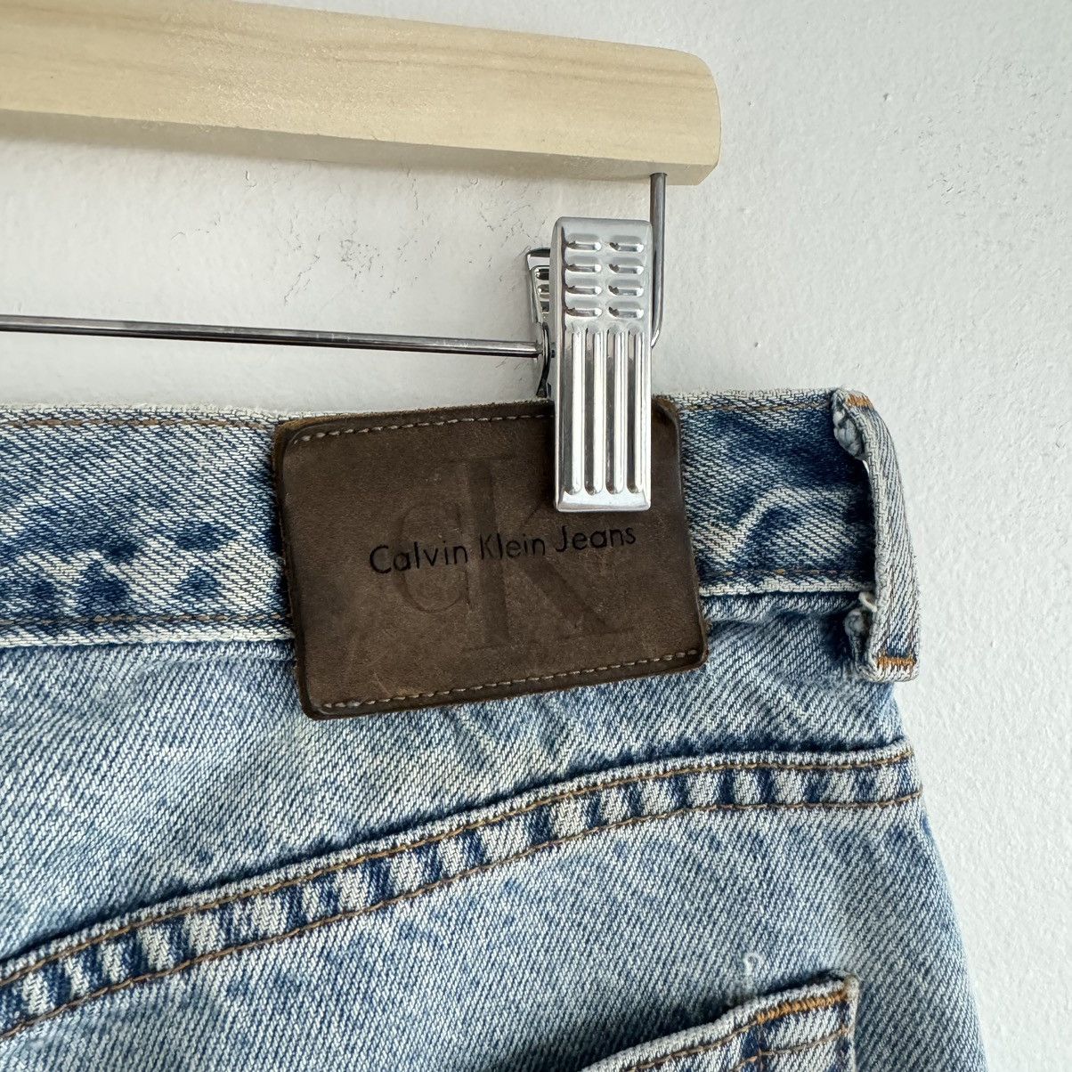 Calvin Klein USA Union made light wash jeans Size US 32 / EU 48 - 3 Thumbnail