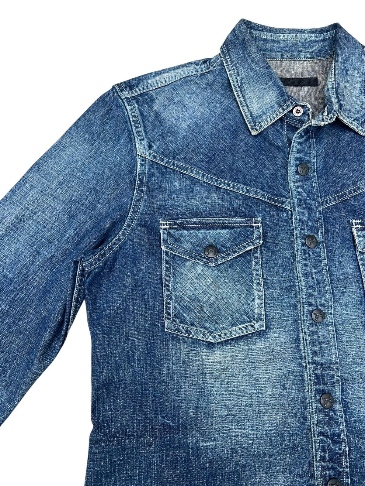 roarguns Roar Guns Japan Thick Denim Western Shirt Size US M / EU 48-50 / 2 - 15 Thumbnail