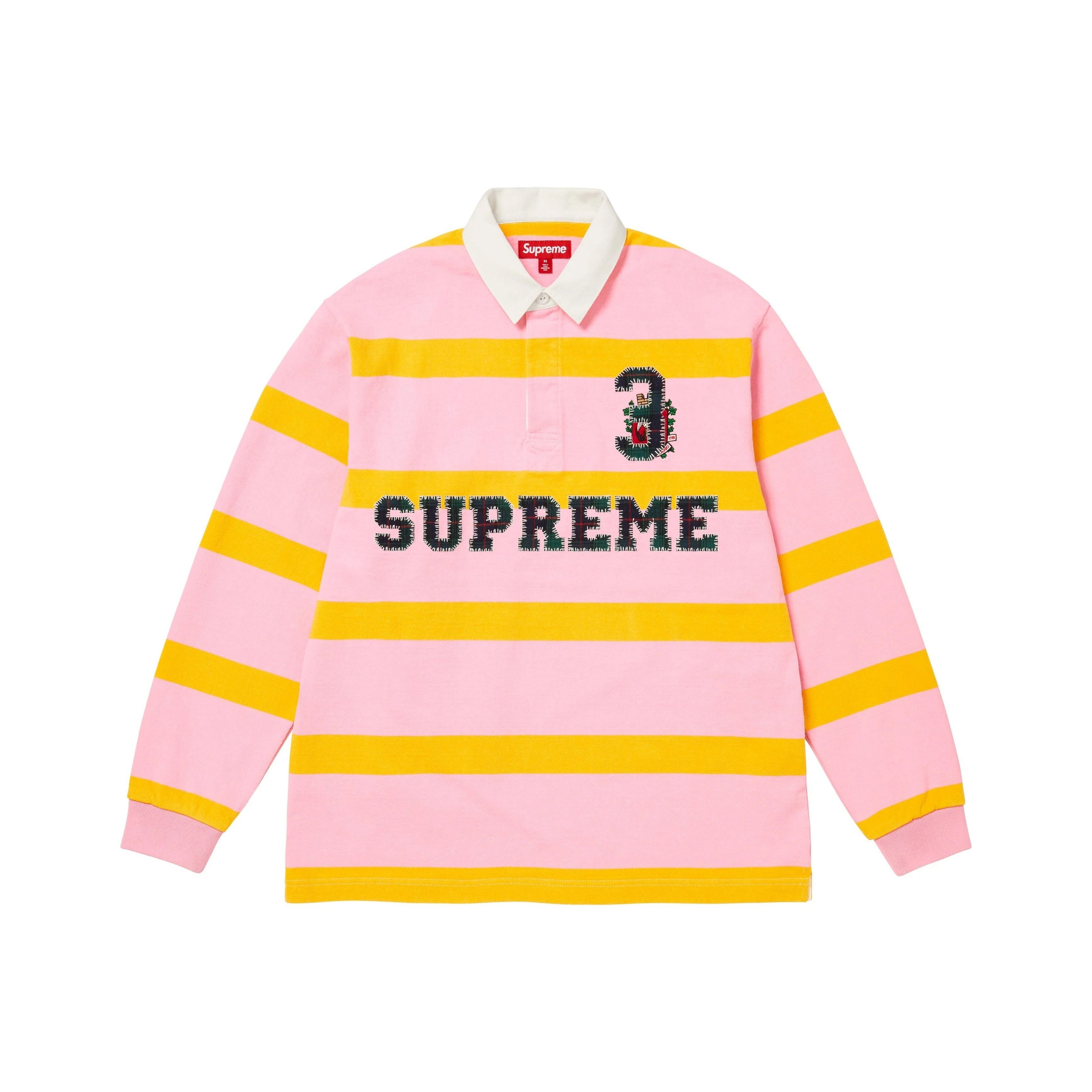 希少 Supreme NIKE 上質 Stripe Rugby Shirts L Supreme Nike Stripe Rugby Black Men's - SS25 - US