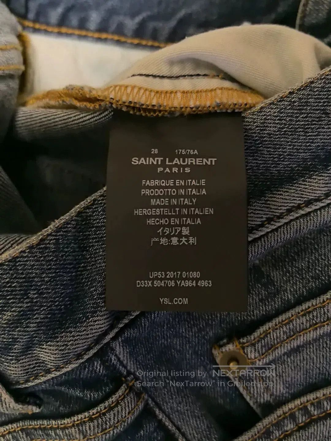 Saint Laurent Paris YSL Saint Laurent Women's Skinny Jeans. Size 25" / US 0 / IT 36 - 6 Thumbnail