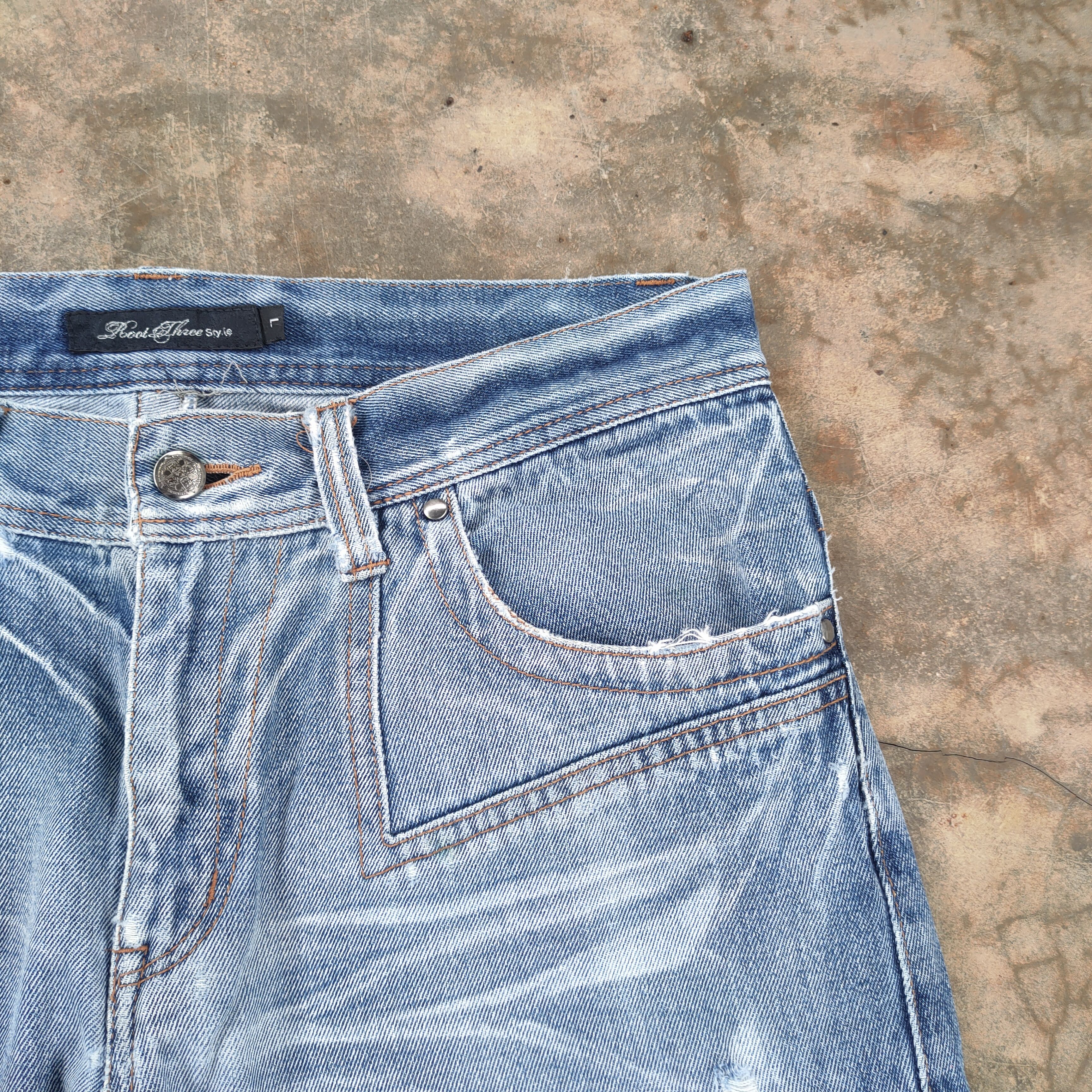 Roots Vintage root Flare faded jeans denin Cargo pants Size US 34 / EU 50 - 6 Thumbnail
