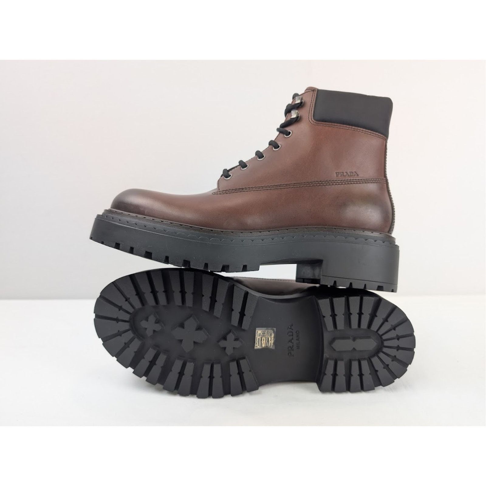 Prada o1rshd1 Ankle Boots in Ebano Brown Size US 9.5 / EU 42-43 - 14 Thumbnail
