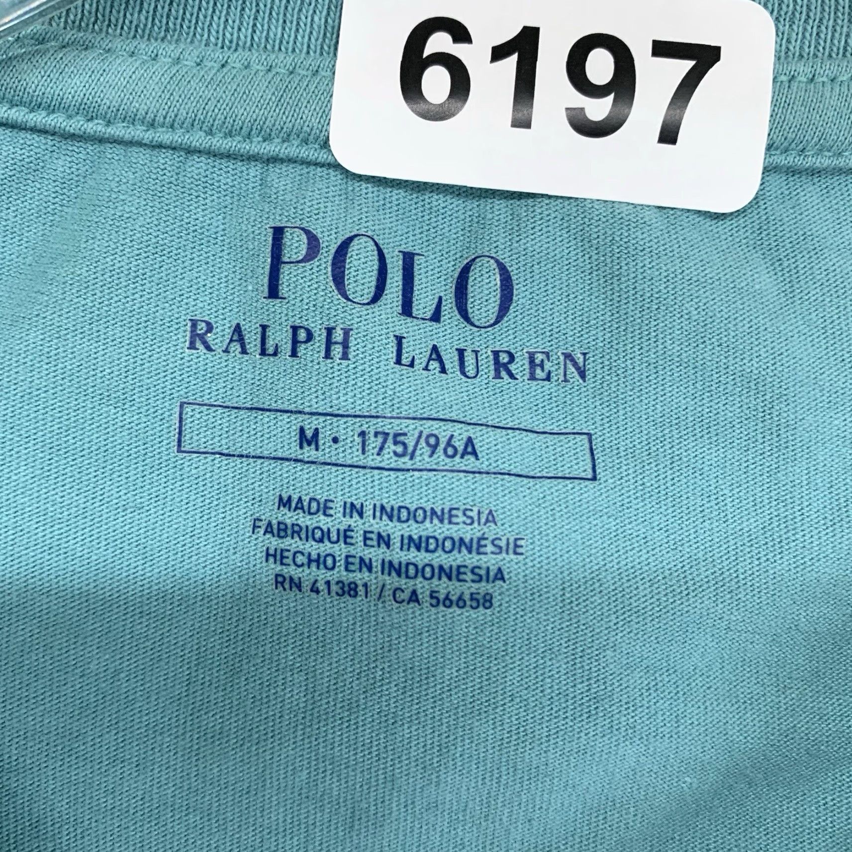 Vintage Polo Men's T-Shirt Size Medium Chalky Mint V-Neck Lightweight Short Sleeve Solid Cotton Size US M / EU 48-50 / 2 - 7 Thumbnail