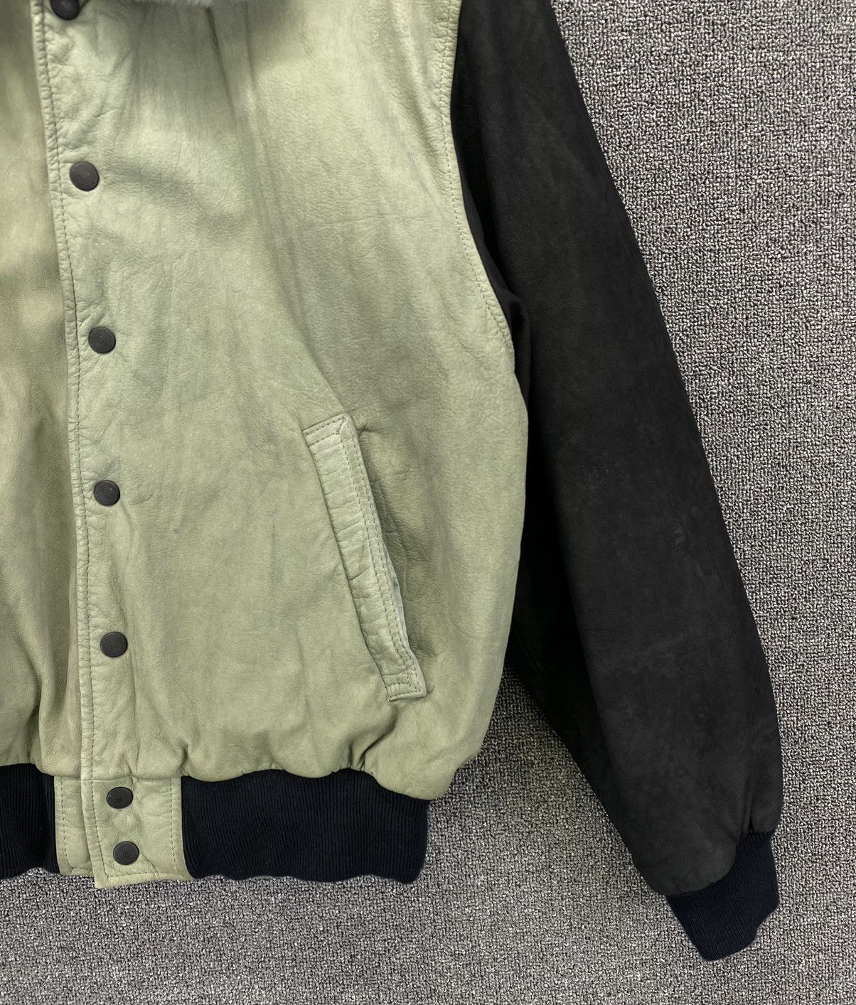 Japanese Brand Vintage Mr Junko Jeans Varsity Leather Jacket Size US M / EU 48-50 / 2 - 13 Thumbnail