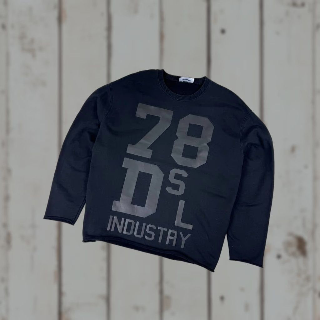 Diesel VINTAGE Diesel Sweatshirt Oversized Big Logo Y2K Men Size M Black Size US M / EU 48-50 / 2 - 1 Thumbnail