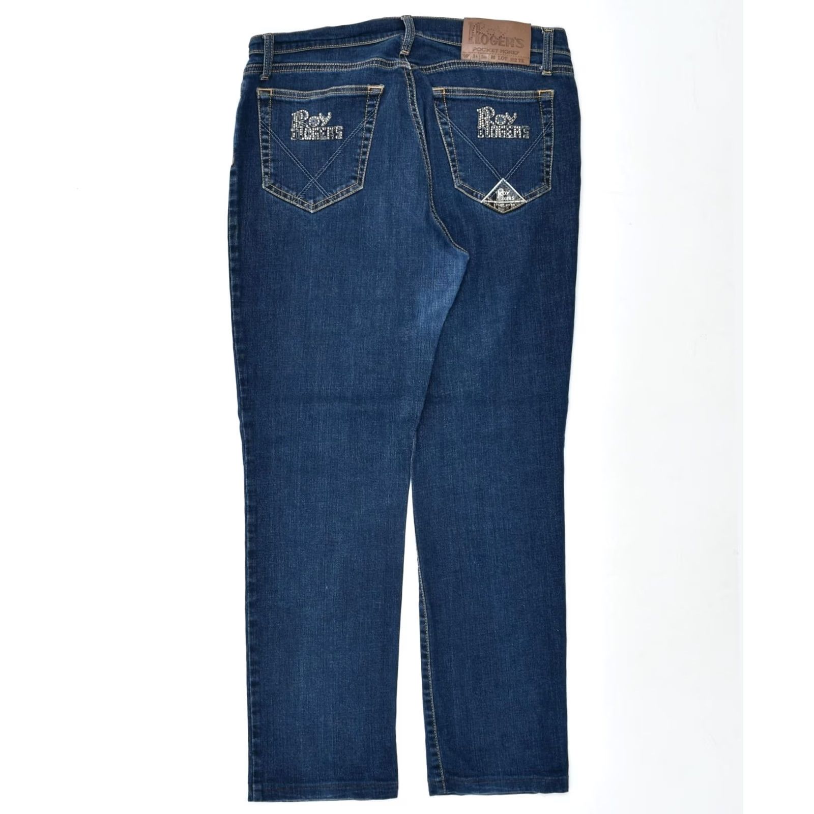 Vintage ROY ROGERS Womens Slim Jeans Blue Cotton XL W34 L29 Size 40" / US 18 - 2 Thumbnail