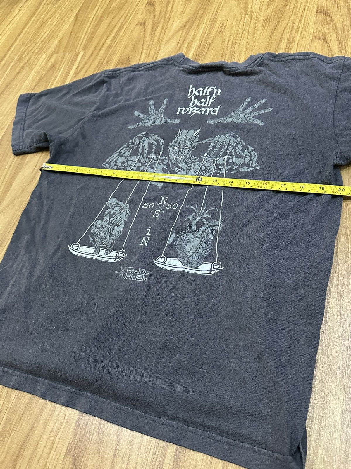 Anime Half N Half Wizard Vintage Tee Size US M / EU 48-50 / 2 - 7 Thumbnail