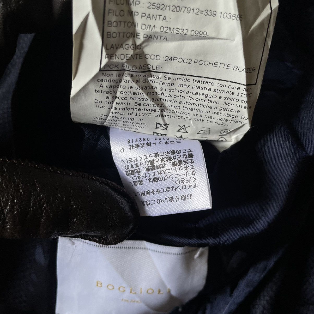 Boglioli 🇮🇹 Boglioli Milano Italy Blazer Virgin Wool Navy Blue Size US S / EU 44-46 / 1 - 17 Thumbnail