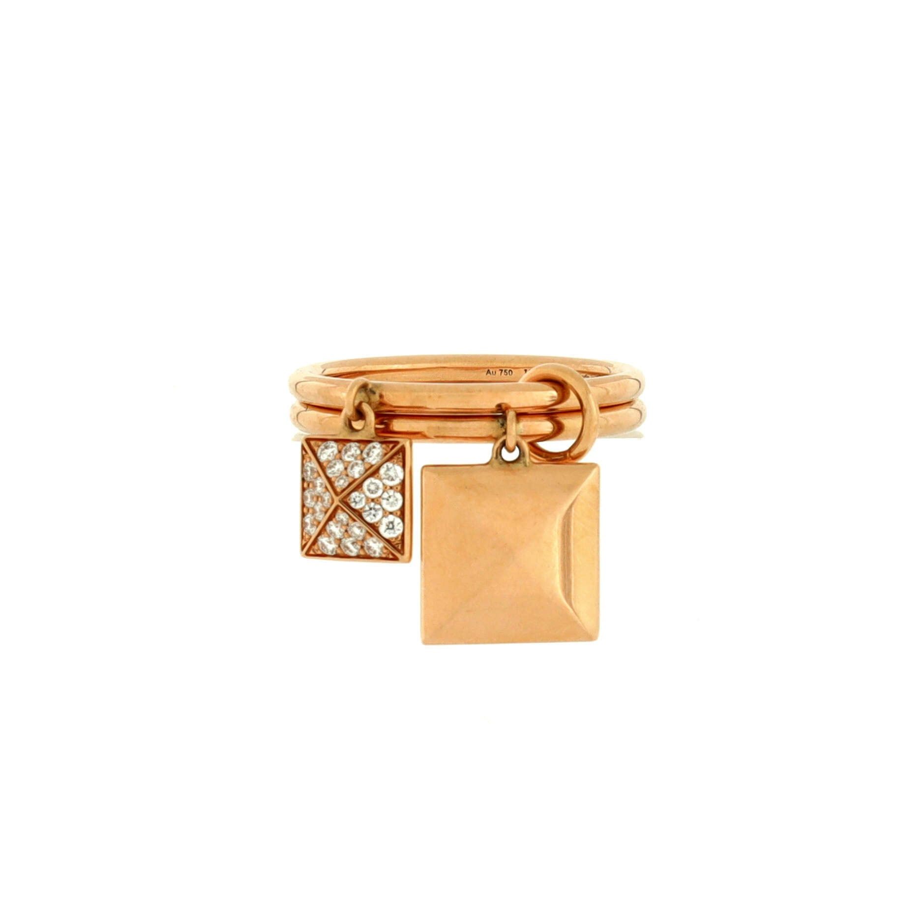 Hermes Clou d'H Two Charm Ring Size ONE SIZE - 1 Thumbnail
