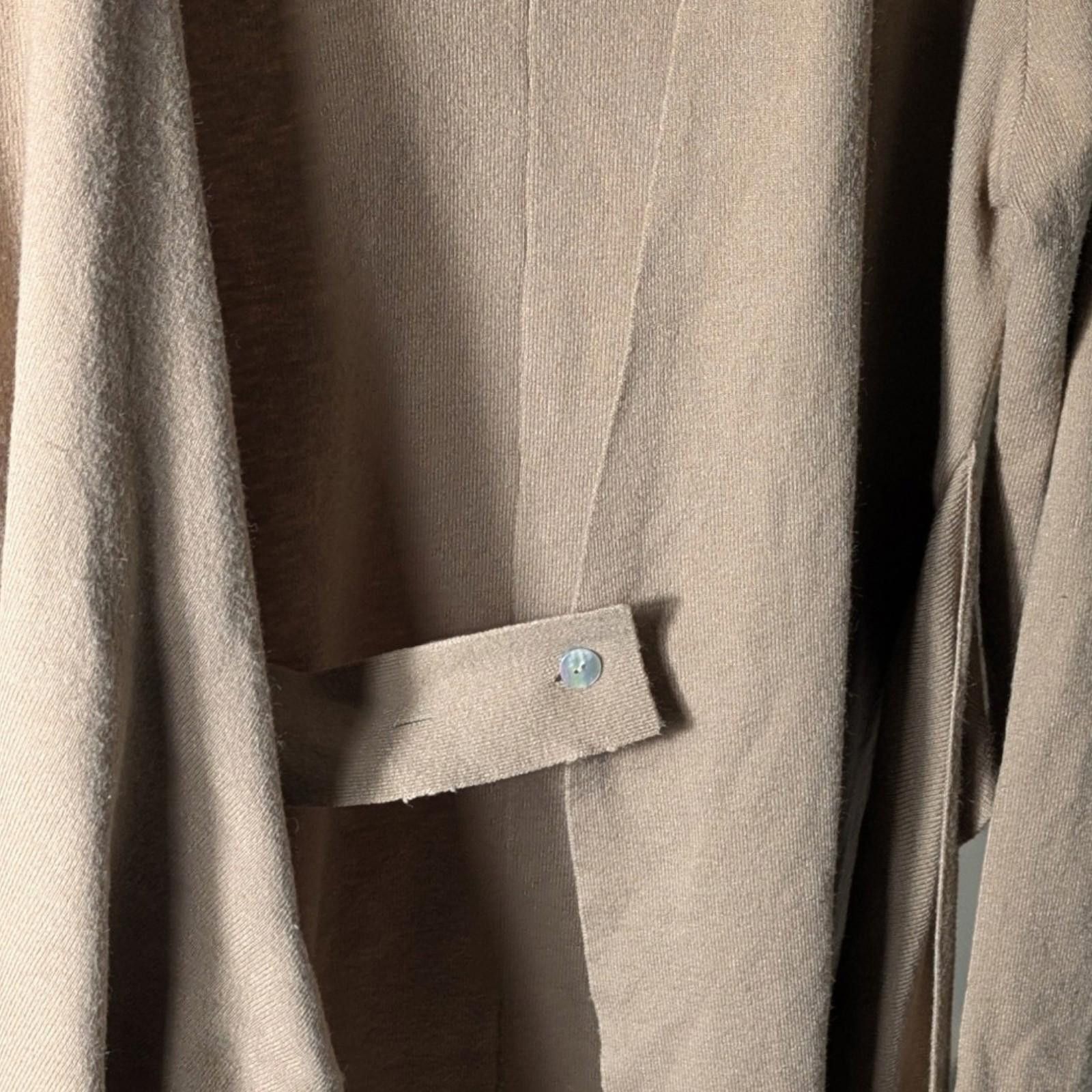 Heartloom Heartloom M Draped Wrap Cardigan Sweater Tan Criss-Cross Size M / US 6-8 / IT 42-44 - 4 Thumbnail