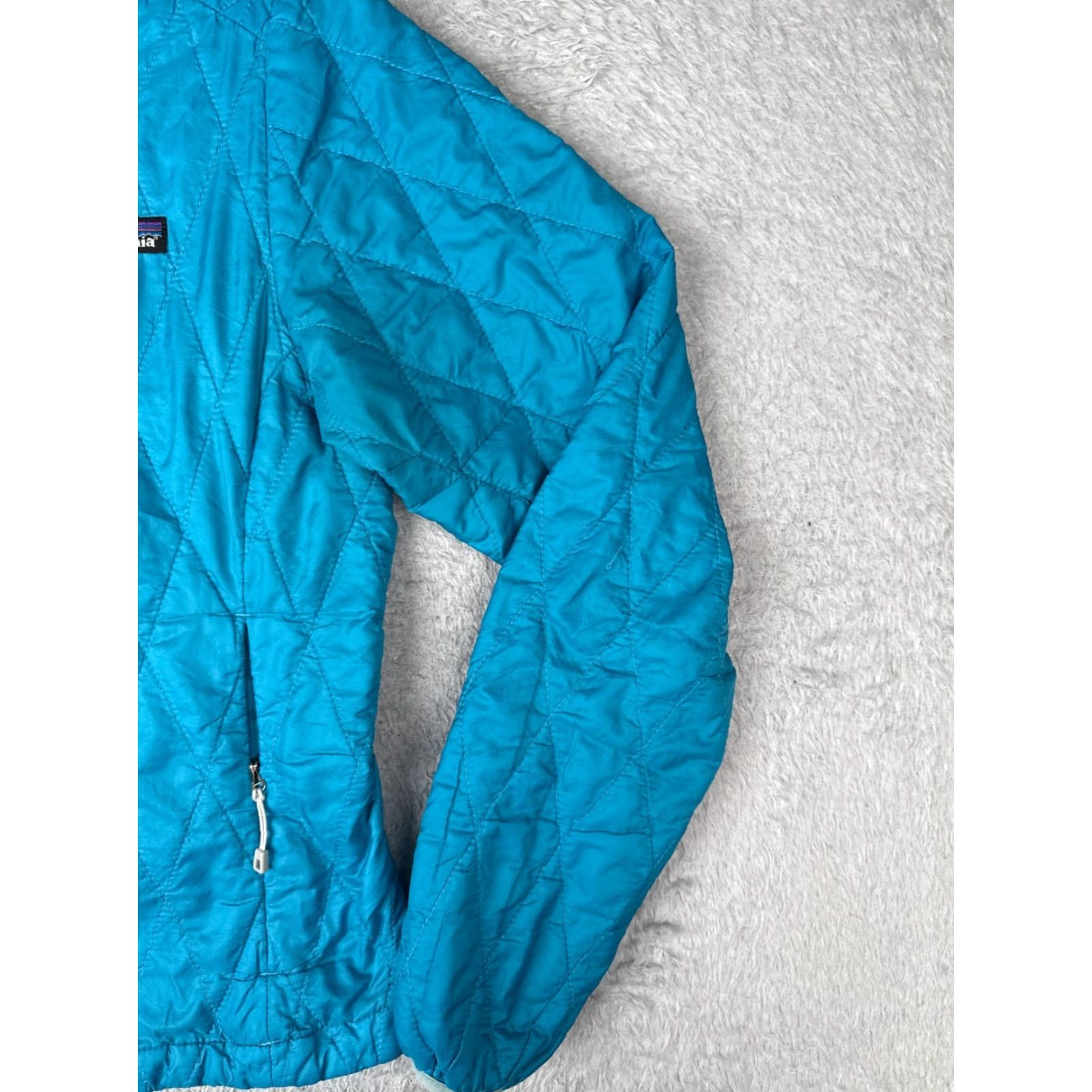 Patagonia Patagonia Jacket Women XS Blue Nano Puff Primaloft Quilted Poly Shell Hooded Full Zip Lightweight Pockets Logo Outdoor Size XS / US 0-2 / IT 36-38 - 6 Thumbnail