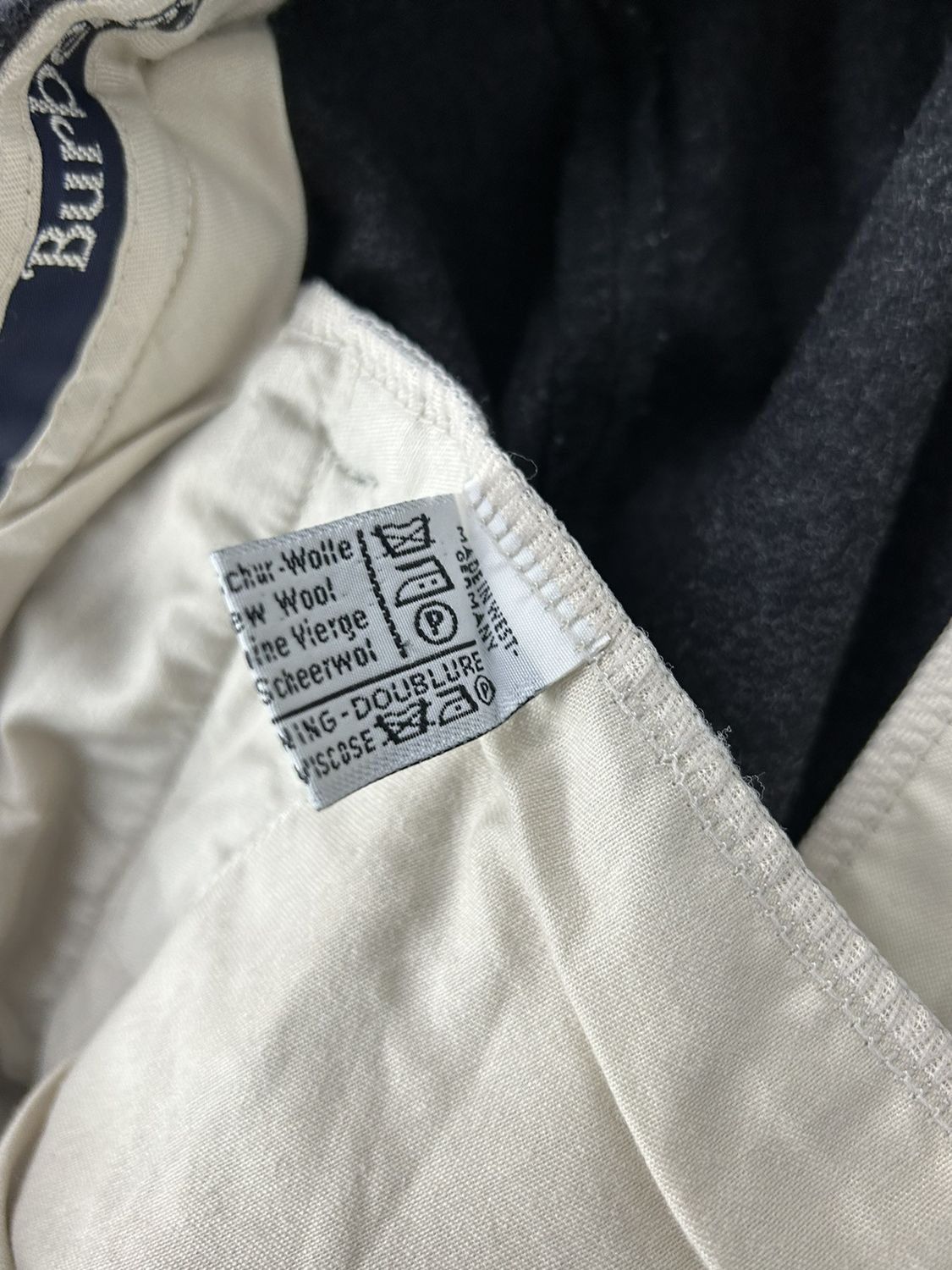 Burberry 90s Vintage Burberrys Wool Casual Pants Trousers In Grey Size US 36 / EU 52 - 10 Thumbnail