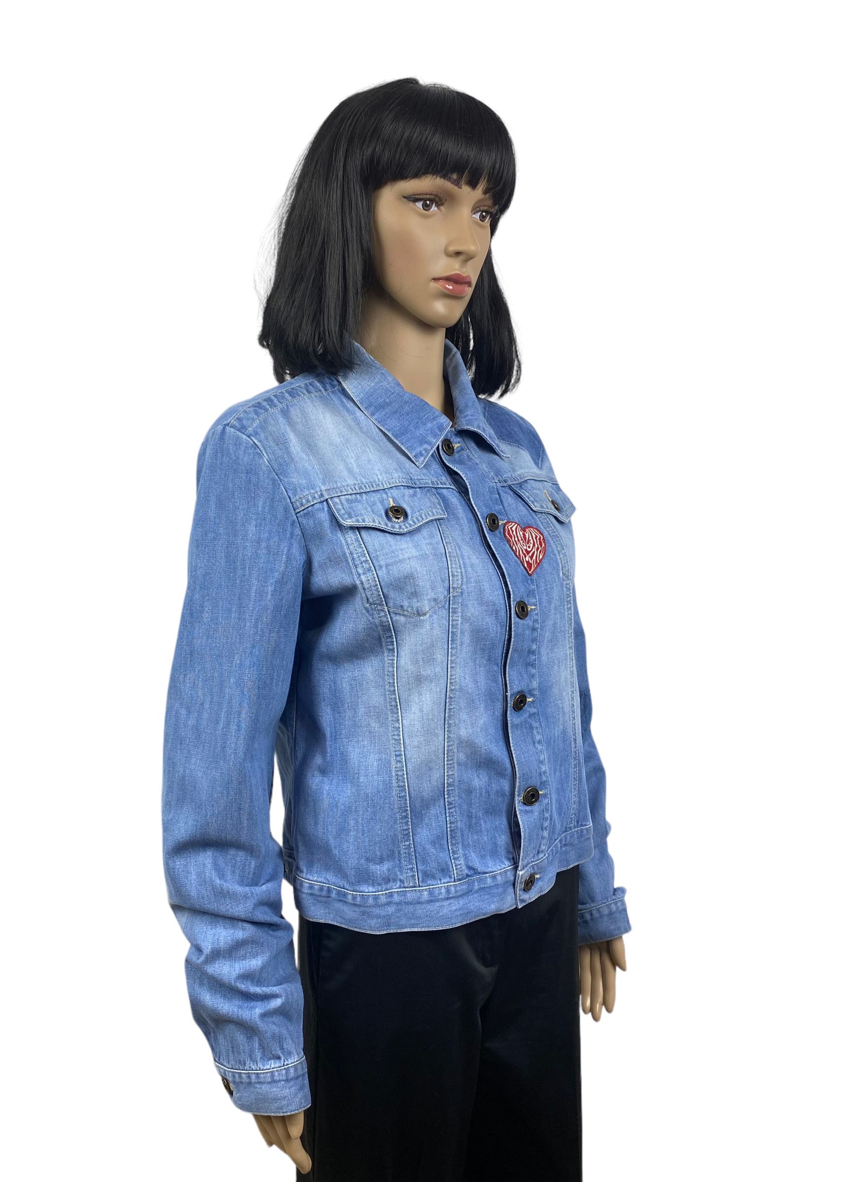 Versace Jeans Couture versace jeans couture denim patchwork jacket womens size L Size L / US 10 / IT 46 - 2 Thumbnail
