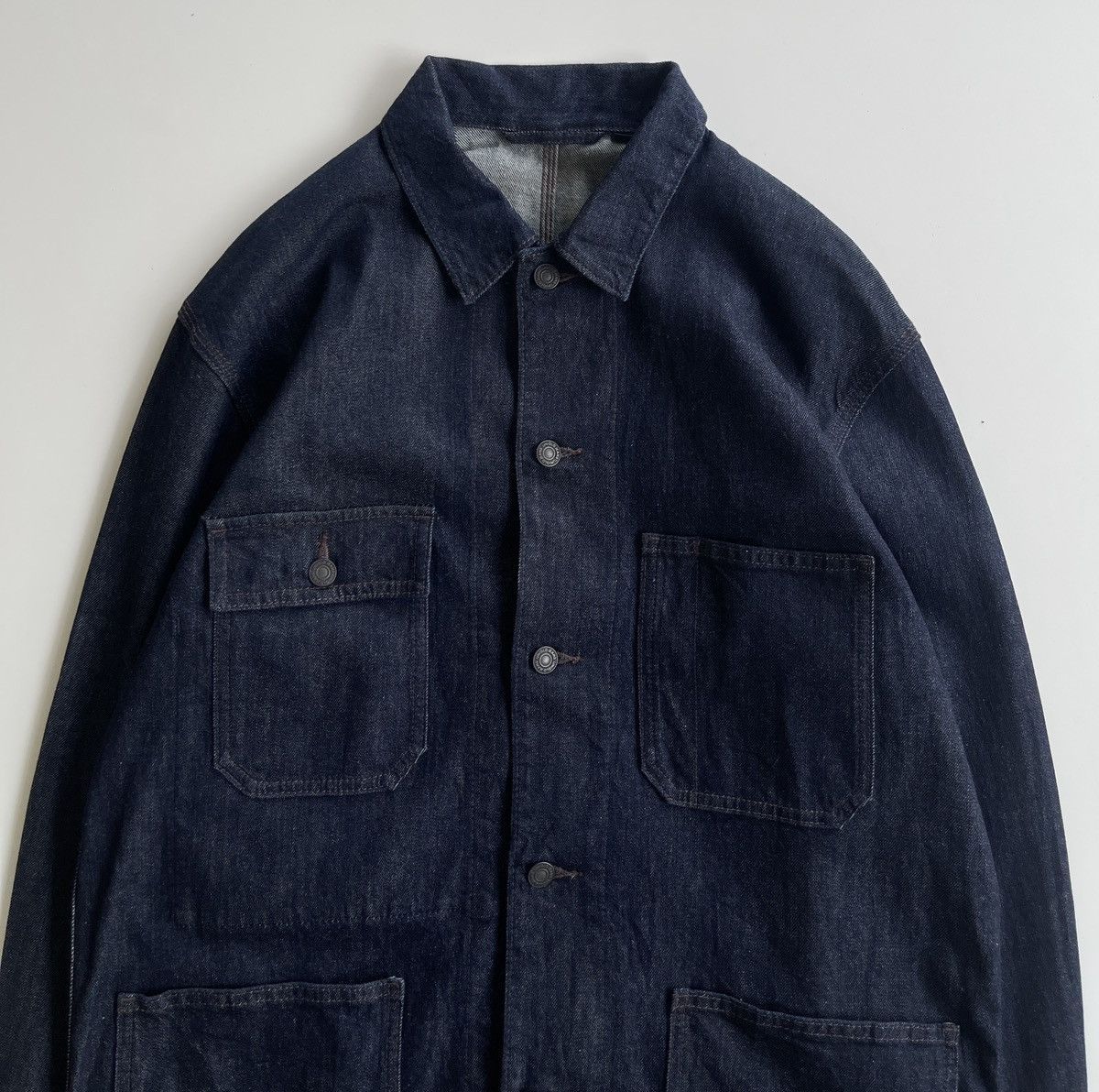 Japanese Brand Vintage Workers Denim Jacket Size US L / EU 52-54 / 3 - 7 Thumbnail