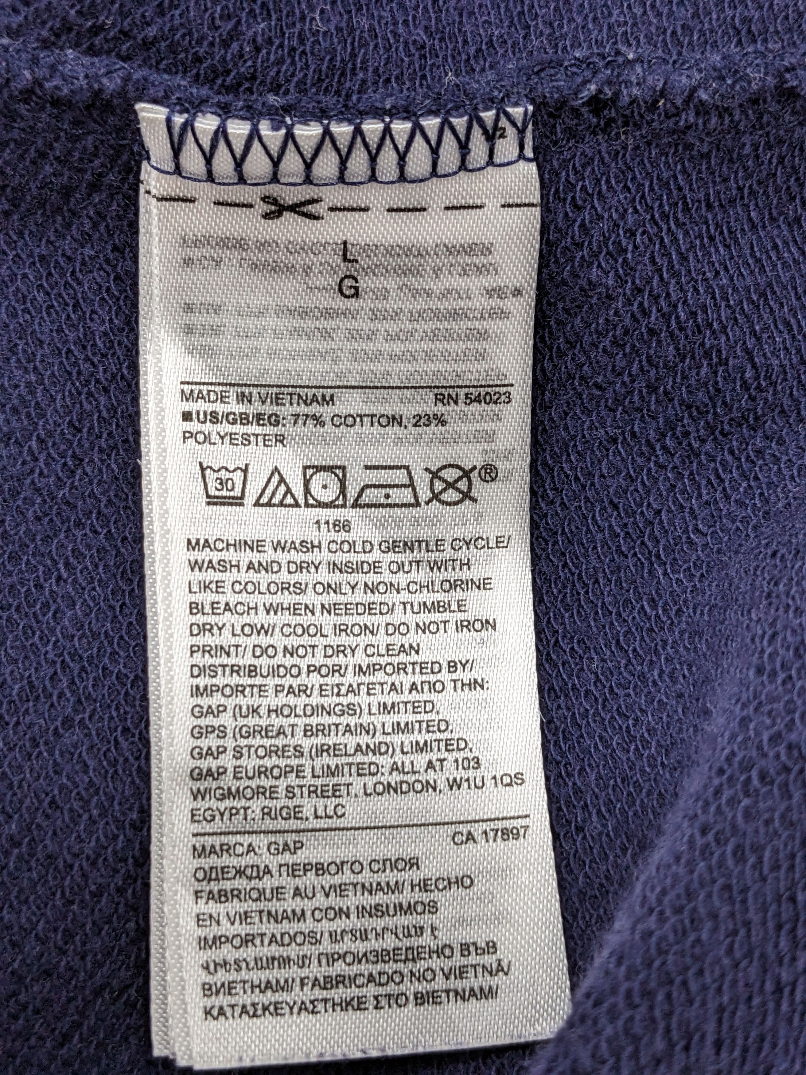 Gap GAP STREETWEAR BIG LOGO SWEATSHIRT Size US L / EU 52-54 / 3 - 10 Thumbnail