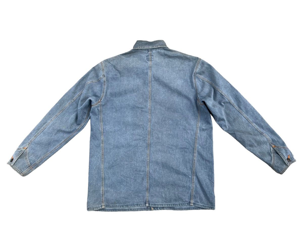 Vintage Vintage 90s Wrangler Blue Bell Muddy Denim Chore Jacket Size US M / EU 48-50 / 2 - 2 Thumbnail