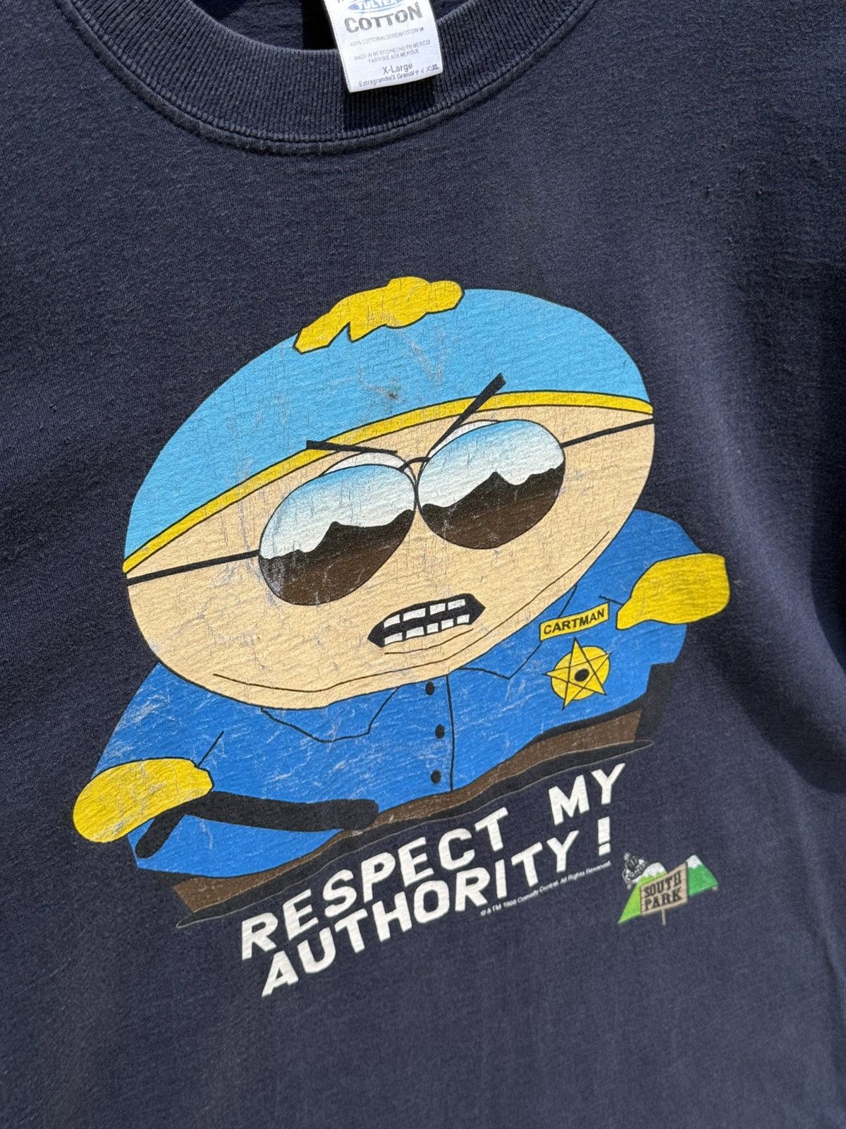 Vintage 💥Vintage South Park Cartman respect my authority T-Shirt Size US XL / EU 56 / 4 - 3 Thumbnail